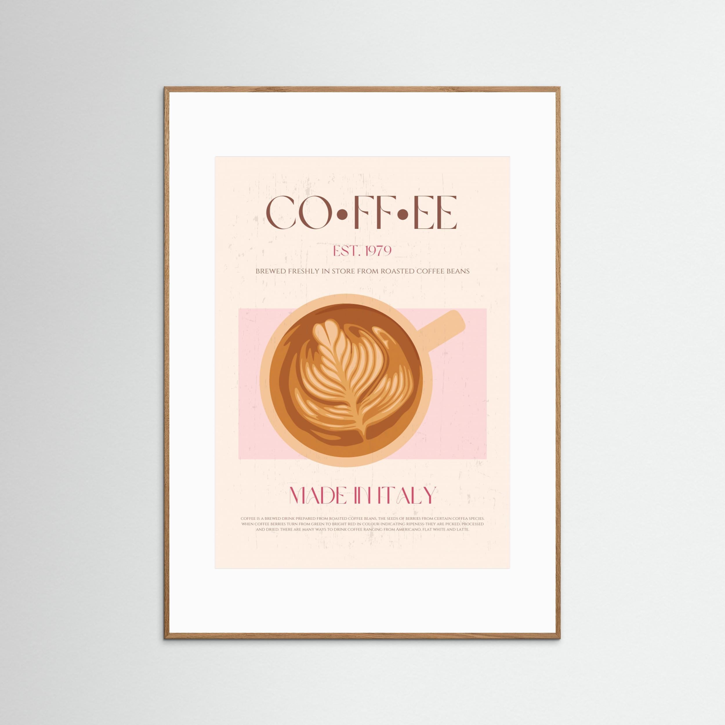 Coffee by Nazma Khokhar - Fine Art Paper Print - dreamtprint.art - 14 x 21 cm / 5 x 8″ (A5)