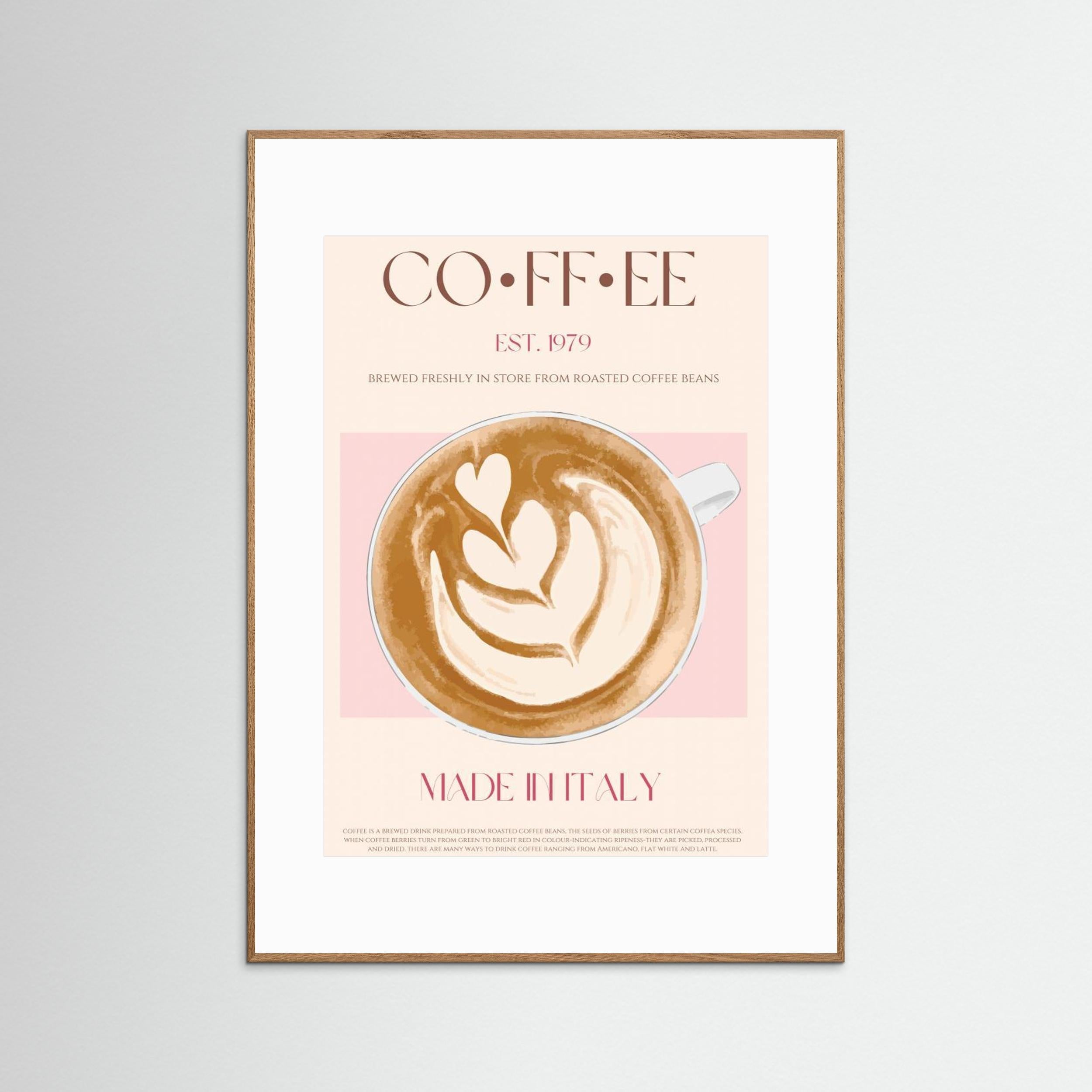 Coffee by Nazma Khokhar - Fine Art Paper Print - dreamtprint.art - 14 x 21 cm / 5 x 8″ (A5)