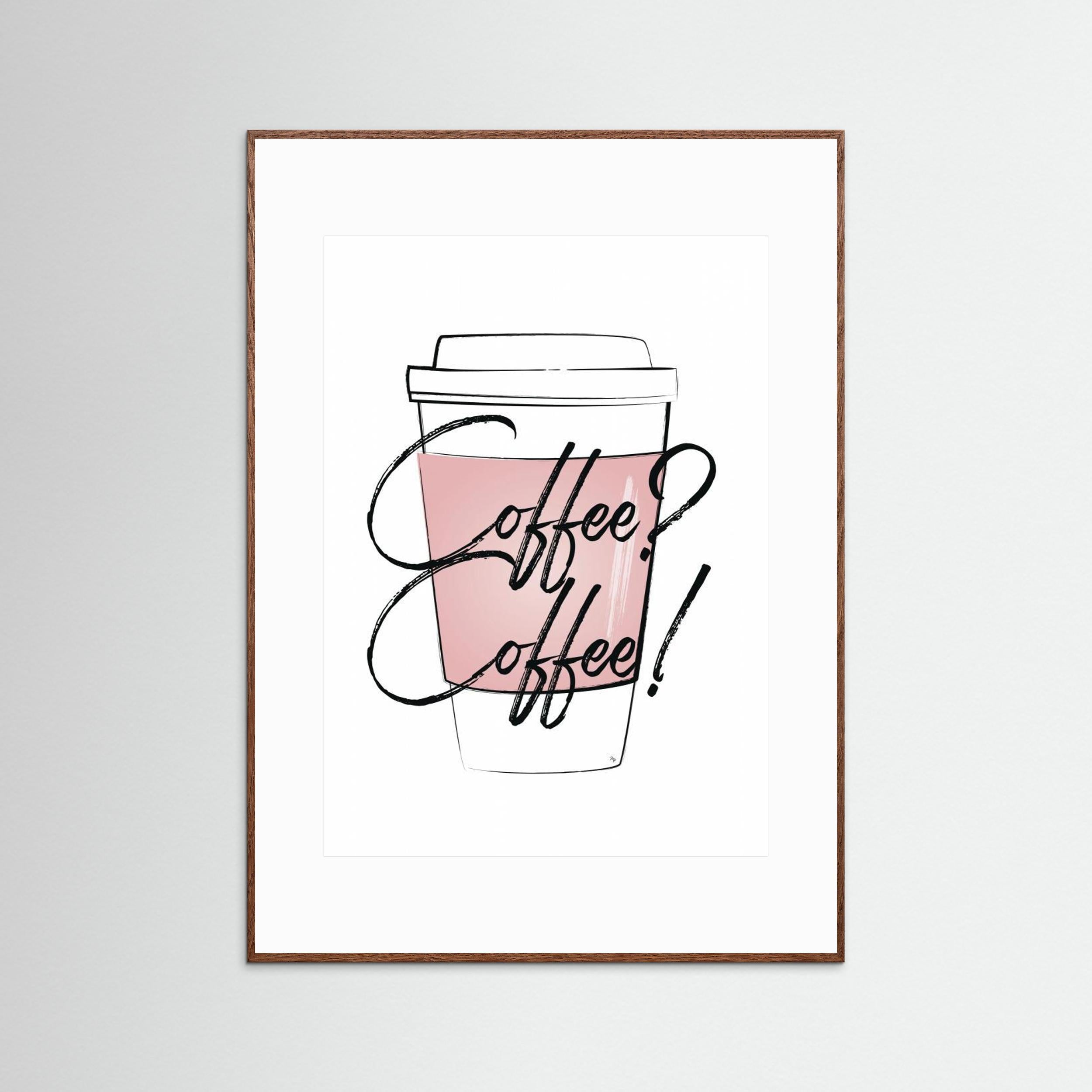 Coffee? Coffee! by Martina - Fine Art Paper Print - dreamtprint.art - 14 x 21 cm / 5 x 8″ (A5)