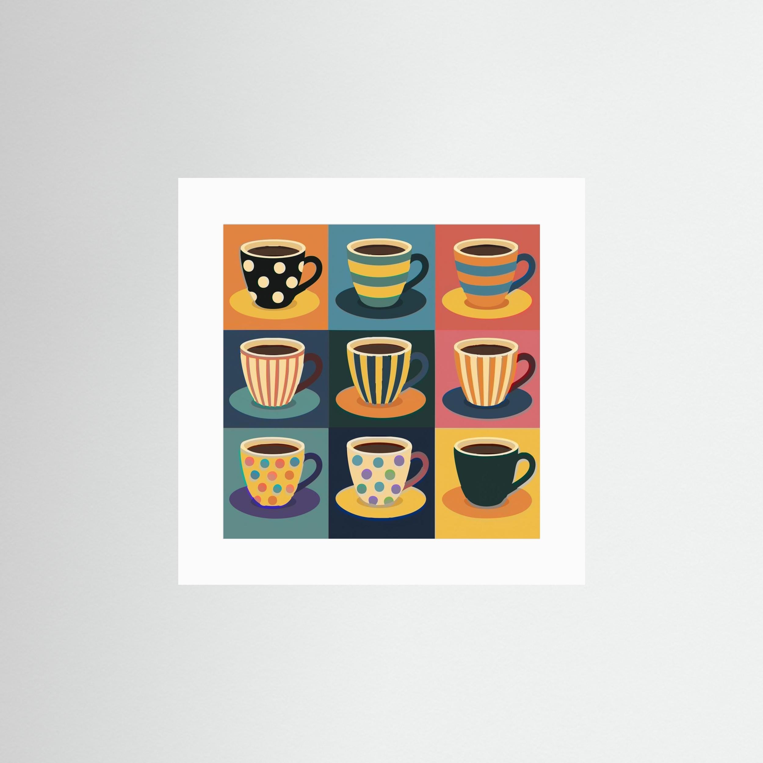 Coffee Cups by Andreas Magnusson - Fine Art Paper Print - dreamtprint.art - 50 x 50 cm / 19 x 19″