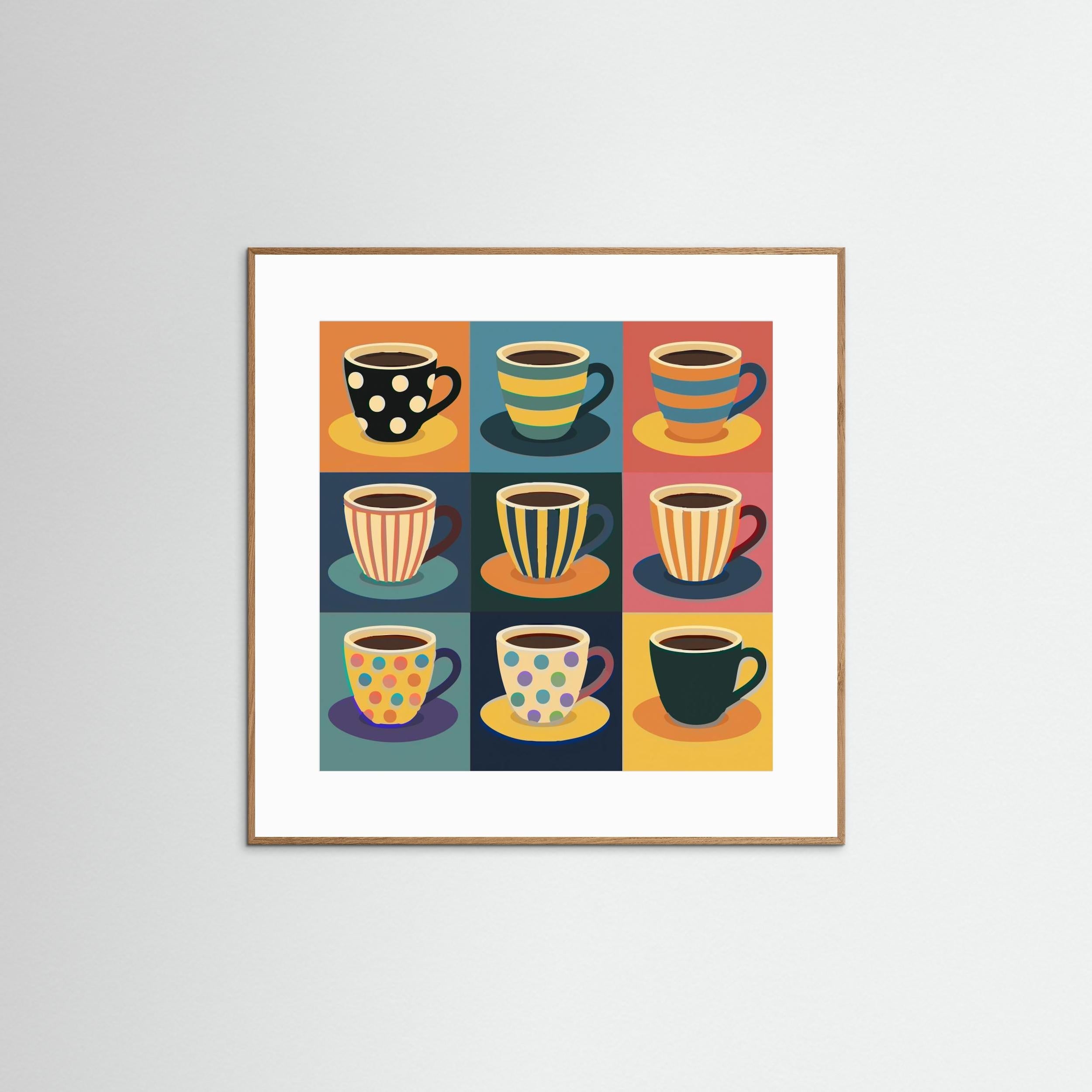 Coffee Cups by Andreas Magnusson - Fine Art Paper Print - dreamtprint.art - 50 x 50 cm / 19 x 19″