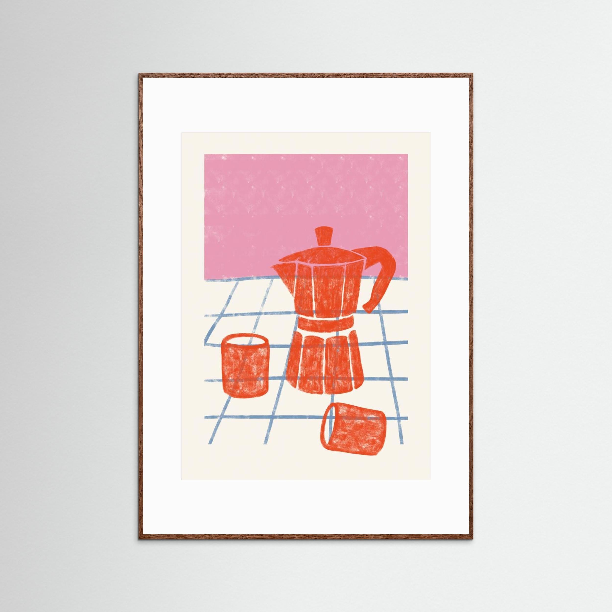 COFFEE TIME by Gulcihan Ozguc - Fine Art Paper Print - dreamtprint.art - 14 x 21 cm / 5 x 8″ (A5)