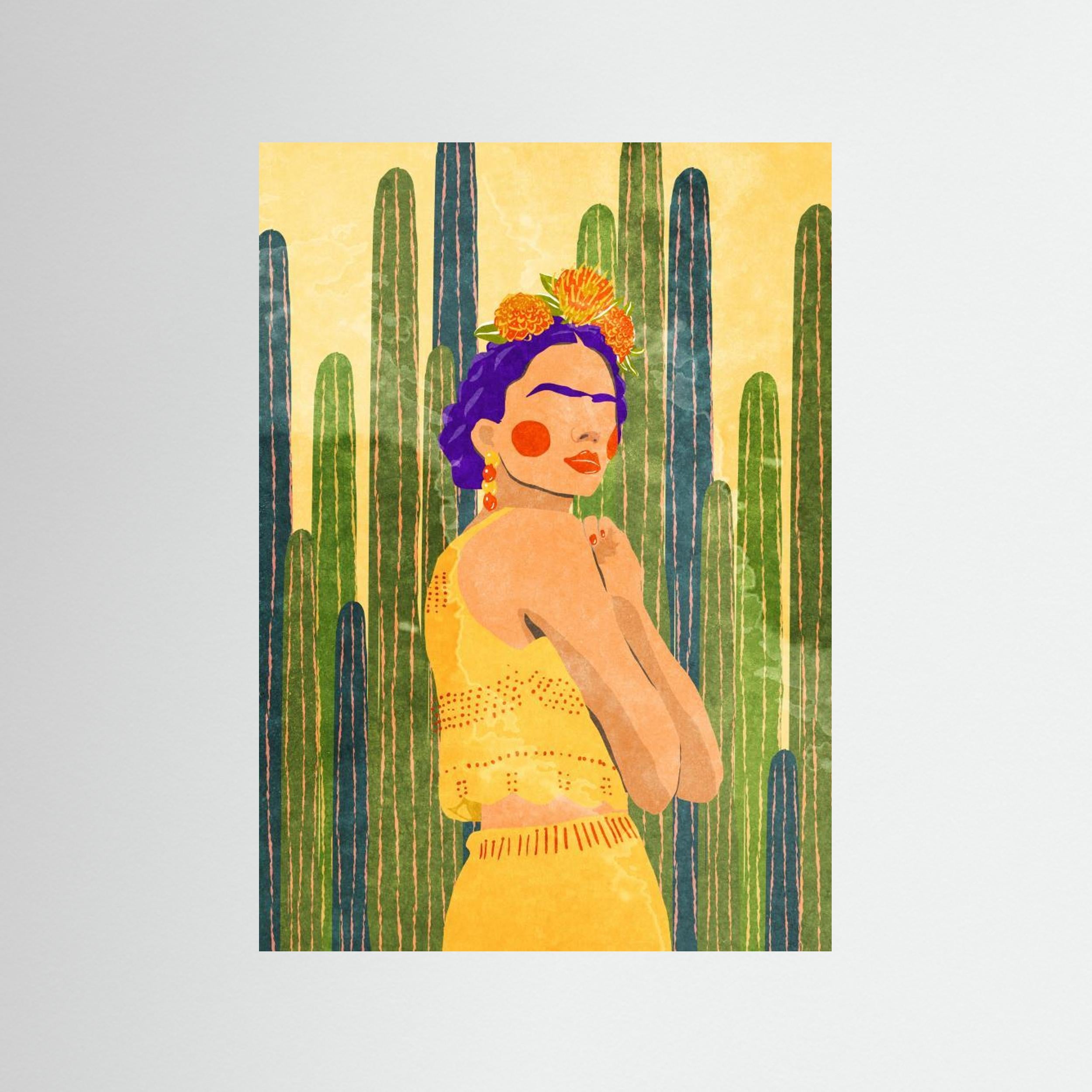 Frida and cacti by Raissa Oltmanns