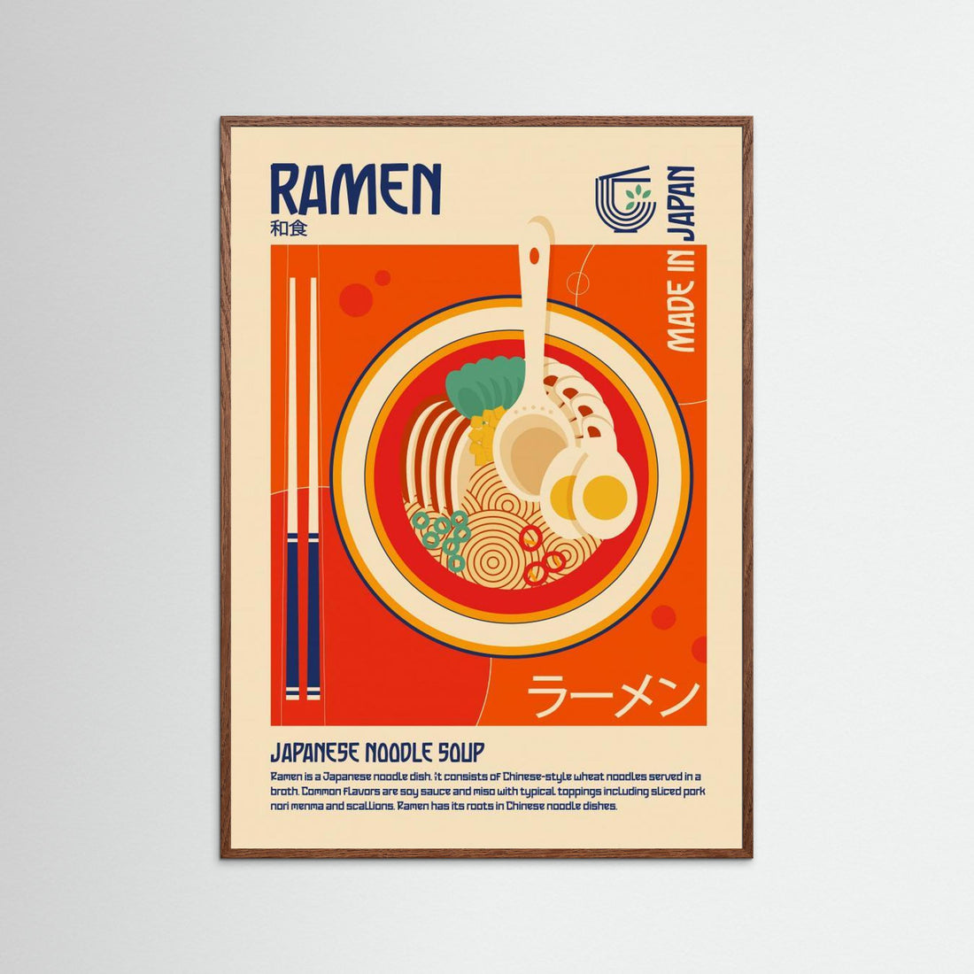 Ramen Japanese Food Print by Retrodrome