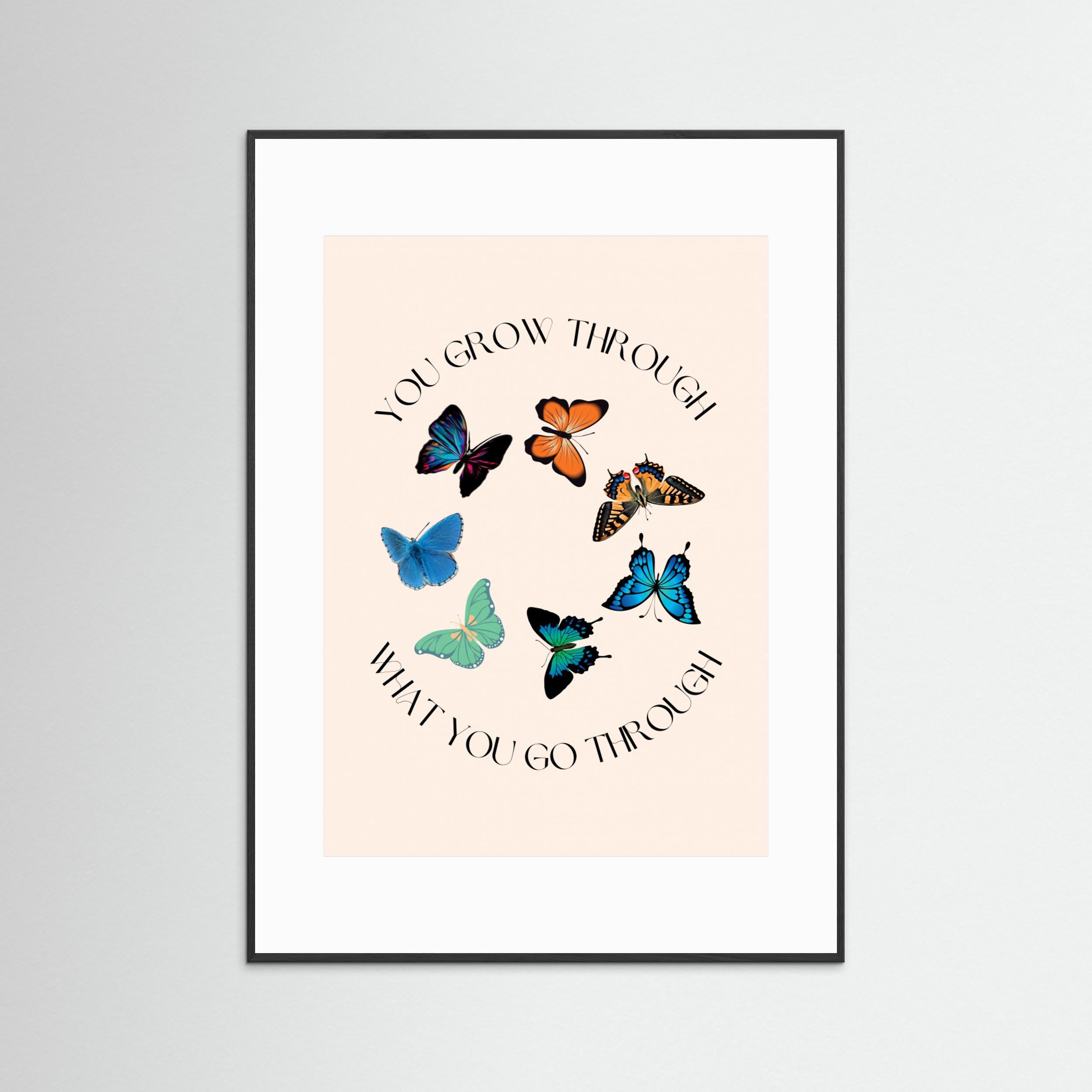 Butterfly Print by Nazma Khokhar