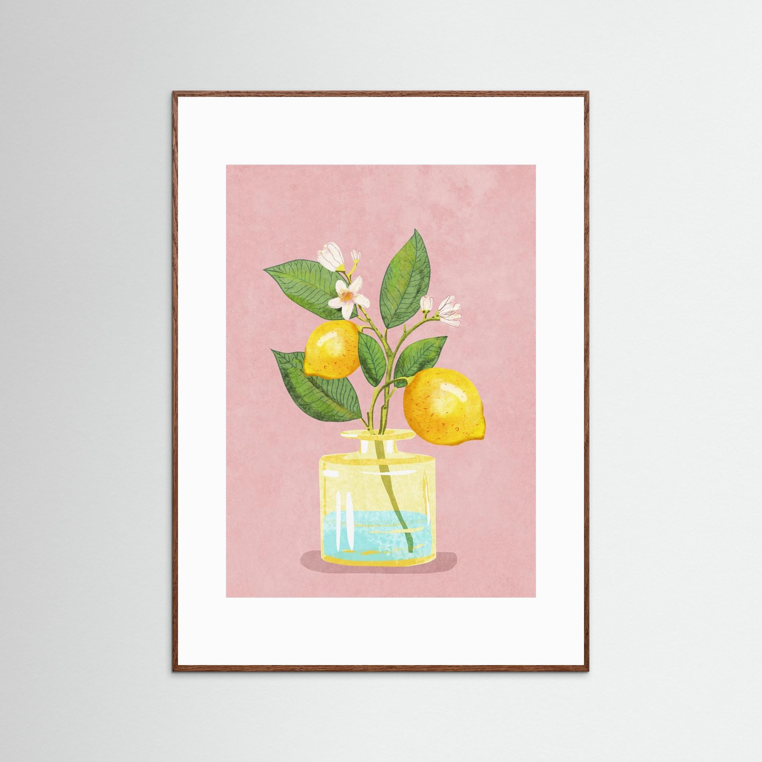 Lemon Bunch In Vase by Raissa Oltmanns