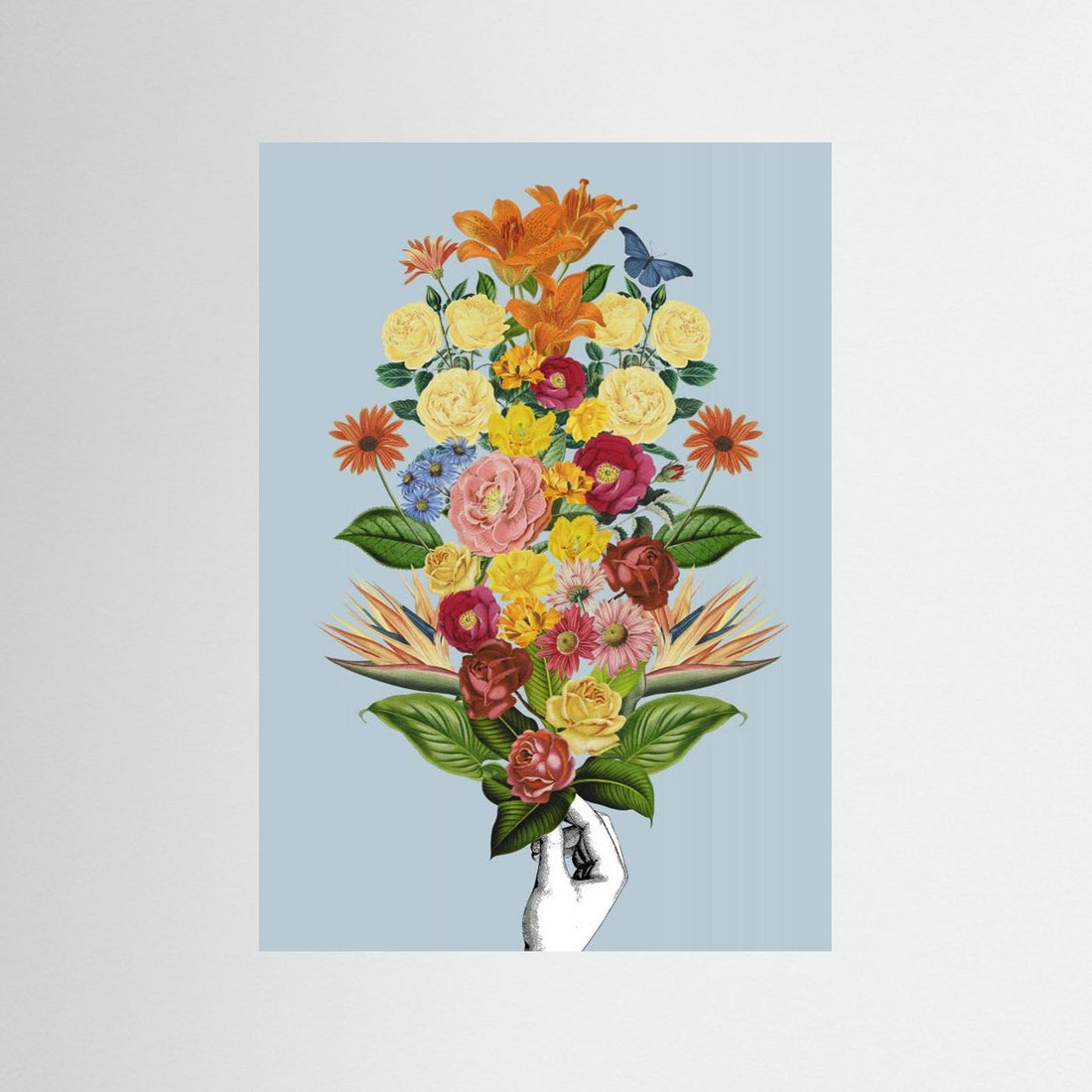 Botanical blue bouquet by Frida Floral Studio