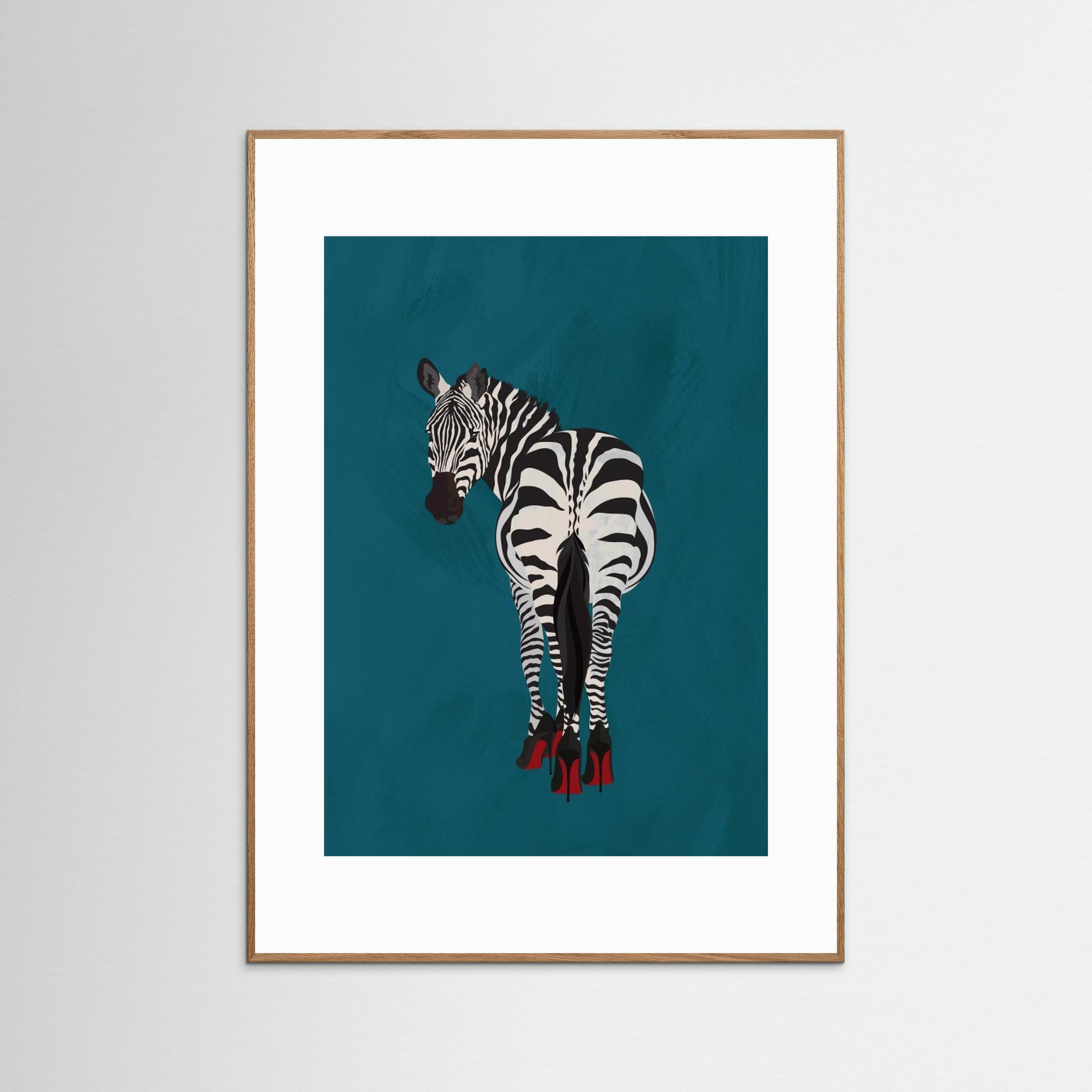 Zebra heels by Sarah Manovski