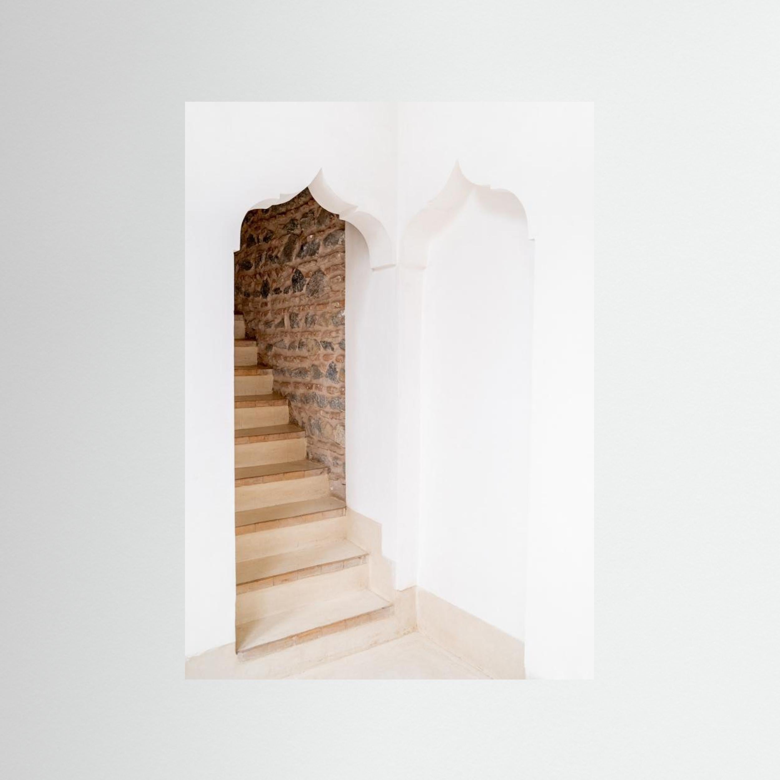 Arch Stairway In Riad In Marrakech   Ibiza Boho Travel Photography 1 by Henrike Schenk