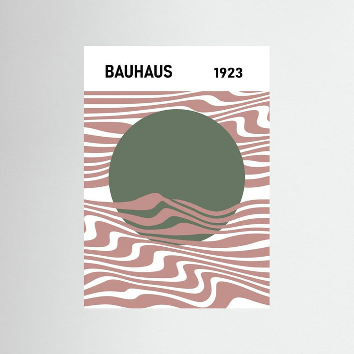 Bauhaus Pink and Green by Sannel Larson