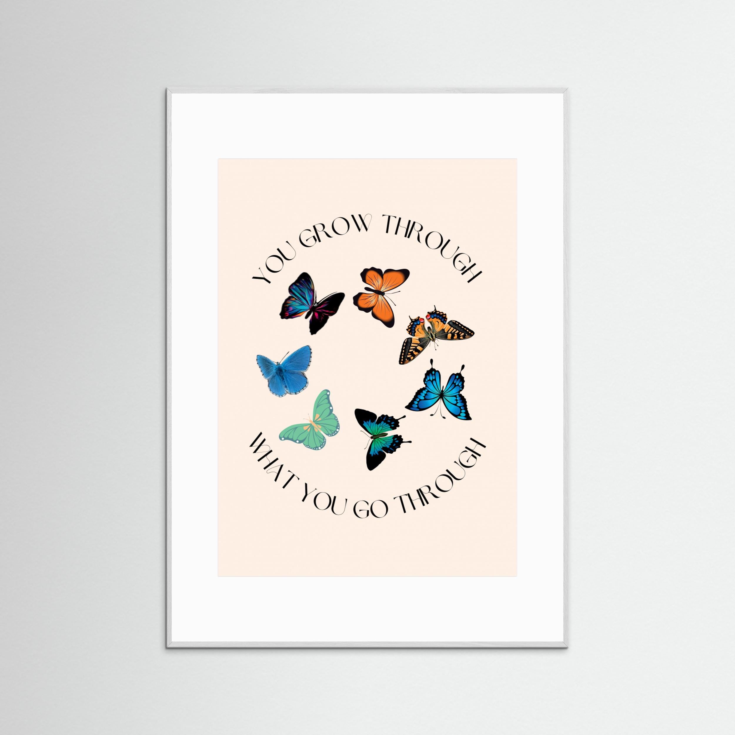 Butterfly Print by Nazma Khokhar