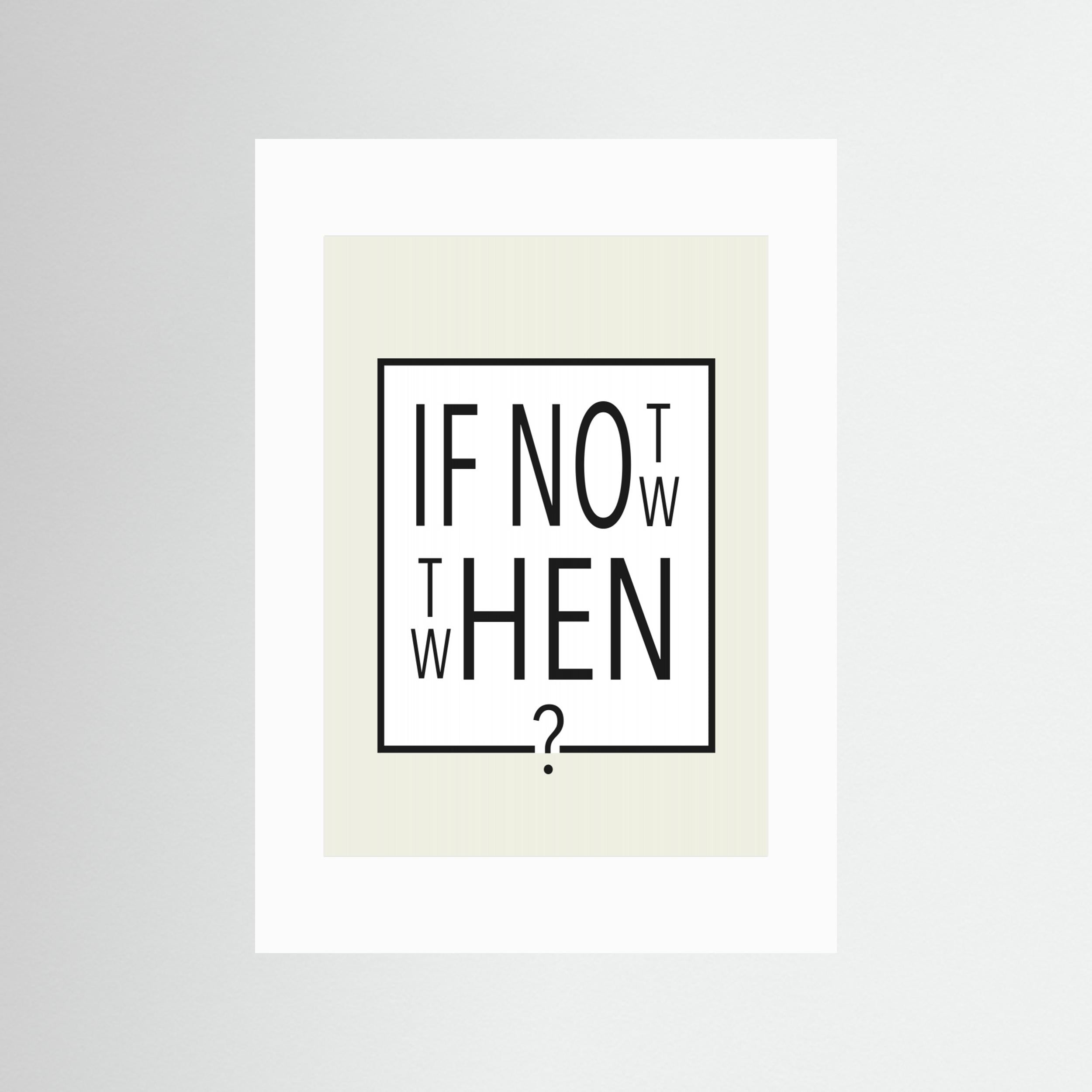 If not now - then when? by Andreas Magnusson