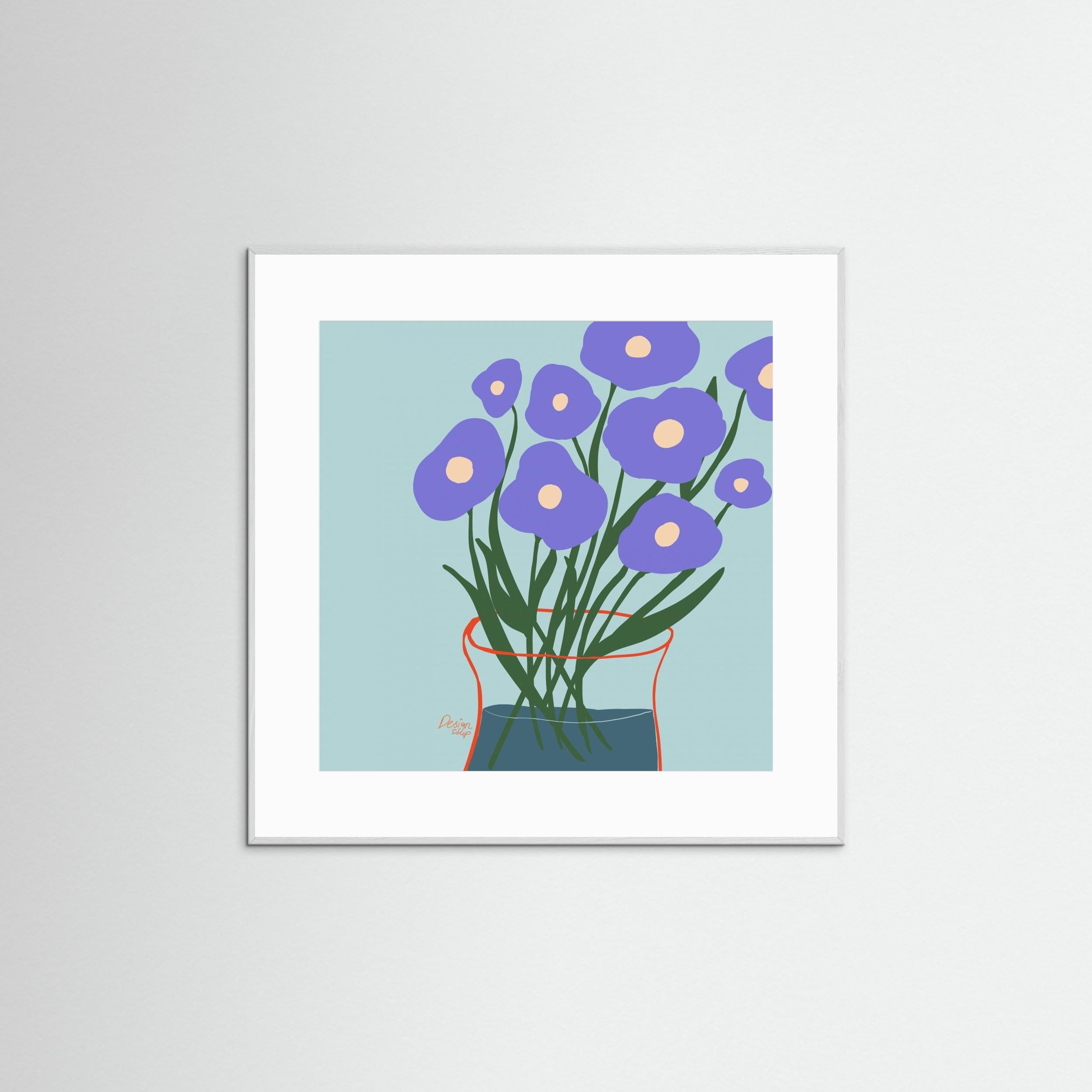 Purple Flowers by Alix Campbell