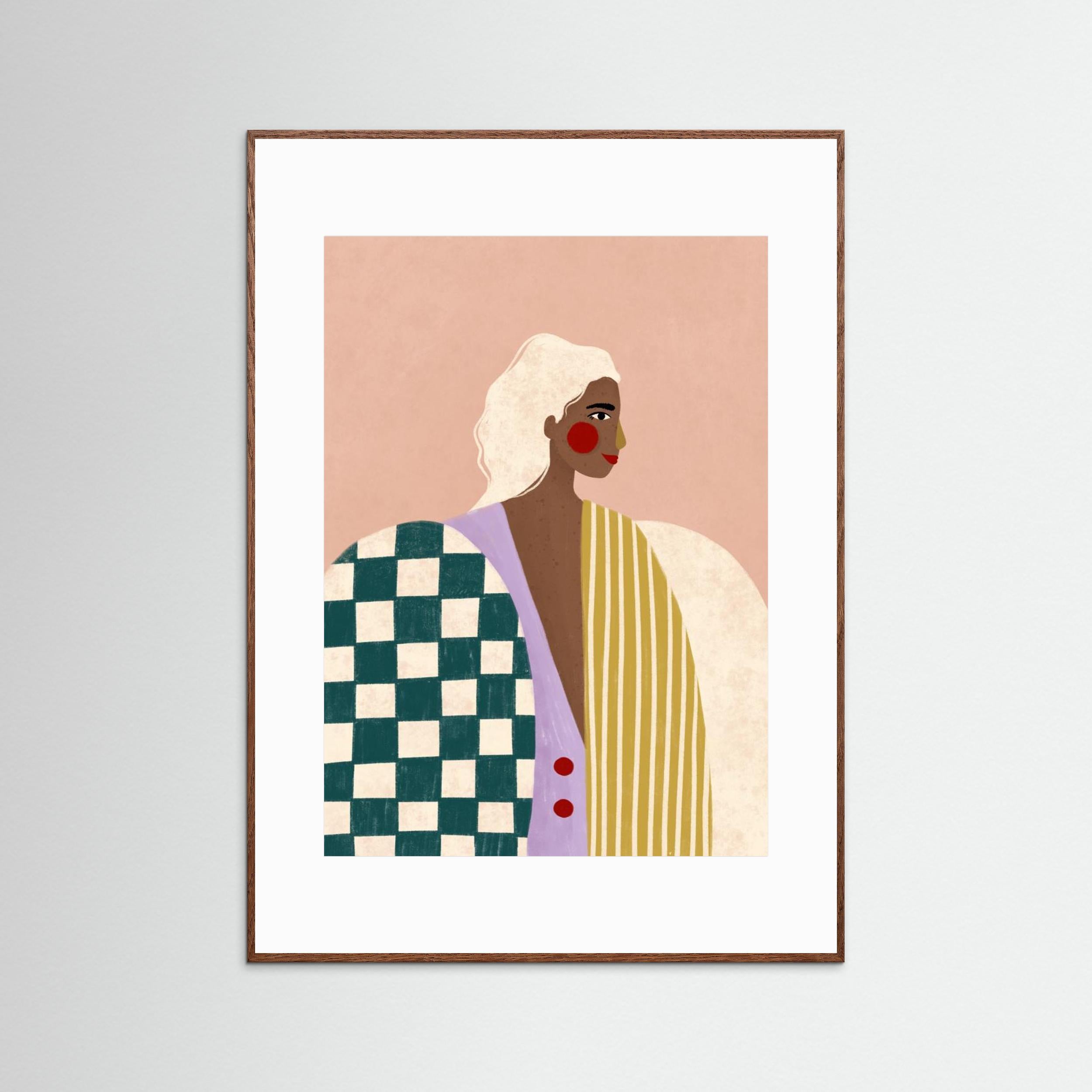 Funky Blouse by Bea Müller - Fine Art Paper Print - dreamtprint.art - 14 x 21 cm / 5 x 8″ (A5)