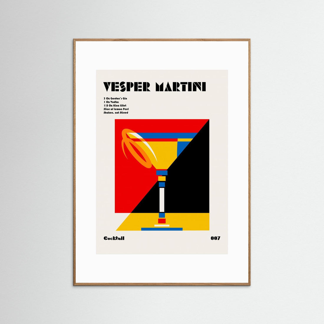 Vesper Martini Bauhaus Cocktail by Retrodrome