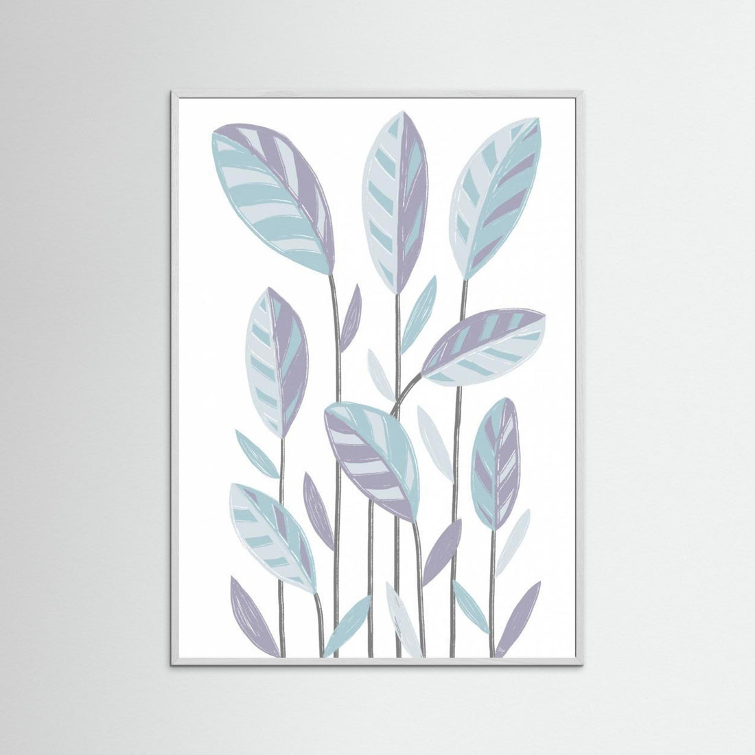 Funky Plants Blue by Martina