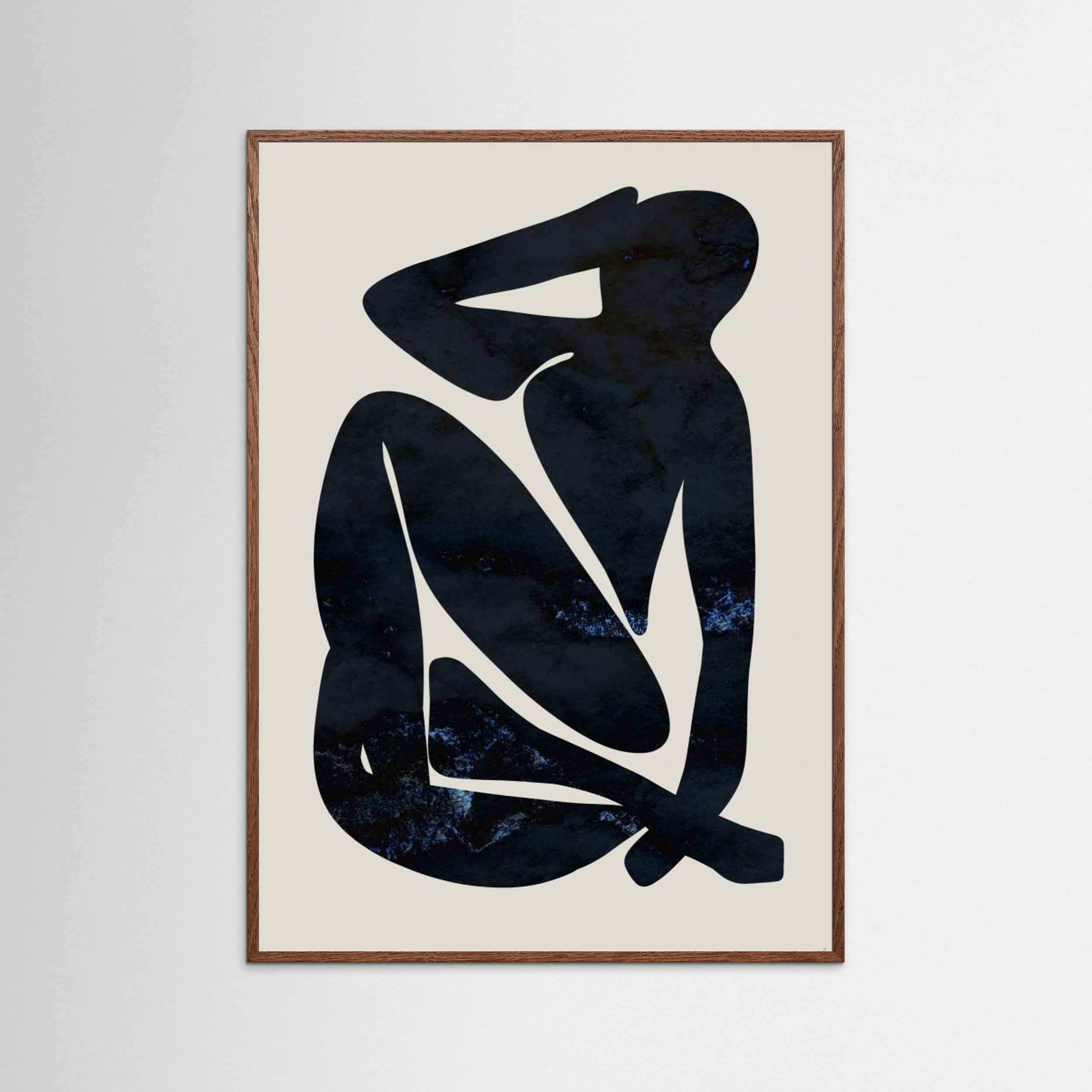 Dark Blue Woman by Anne Marie Volfova