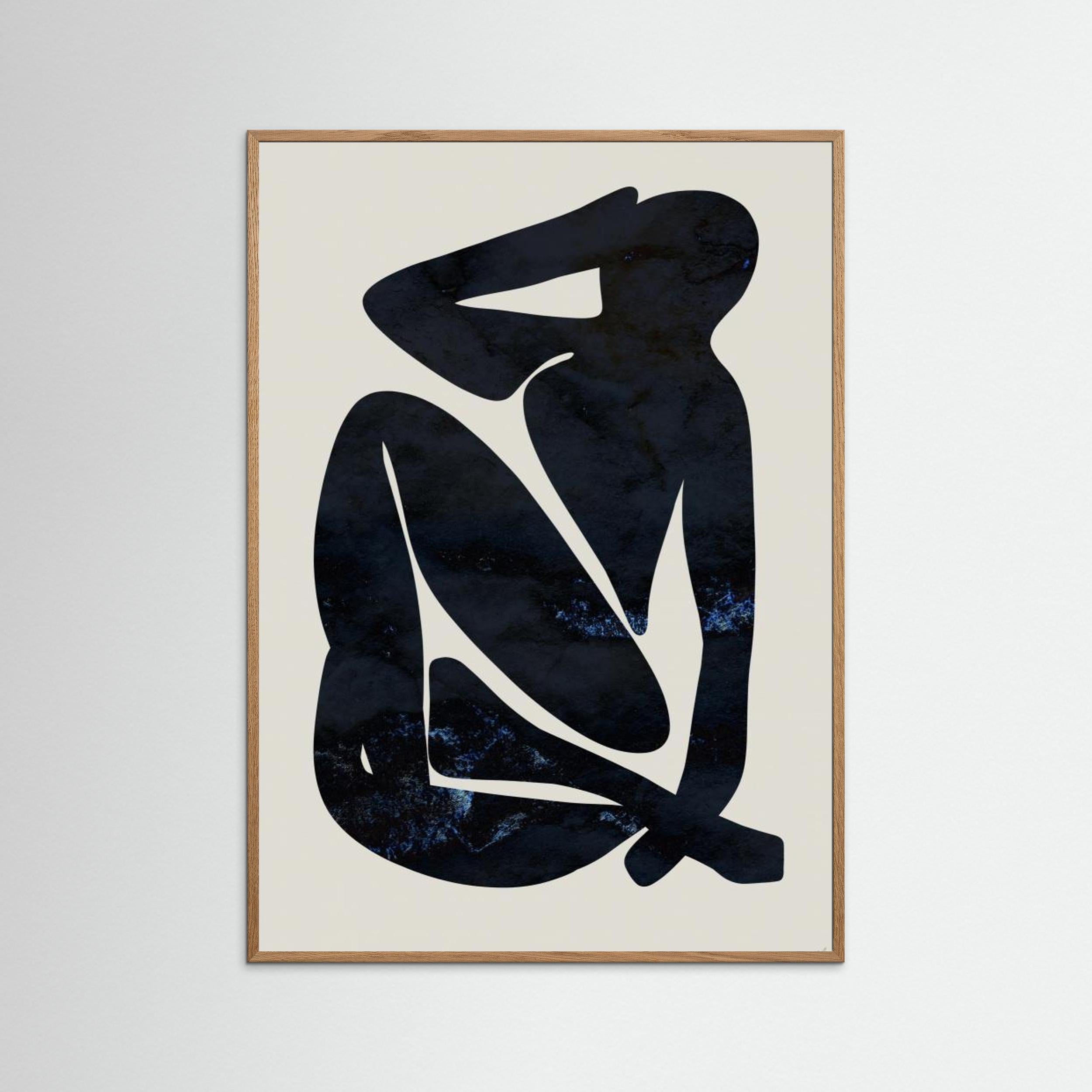 Dark Blue Woman by Anne Marie Volfova