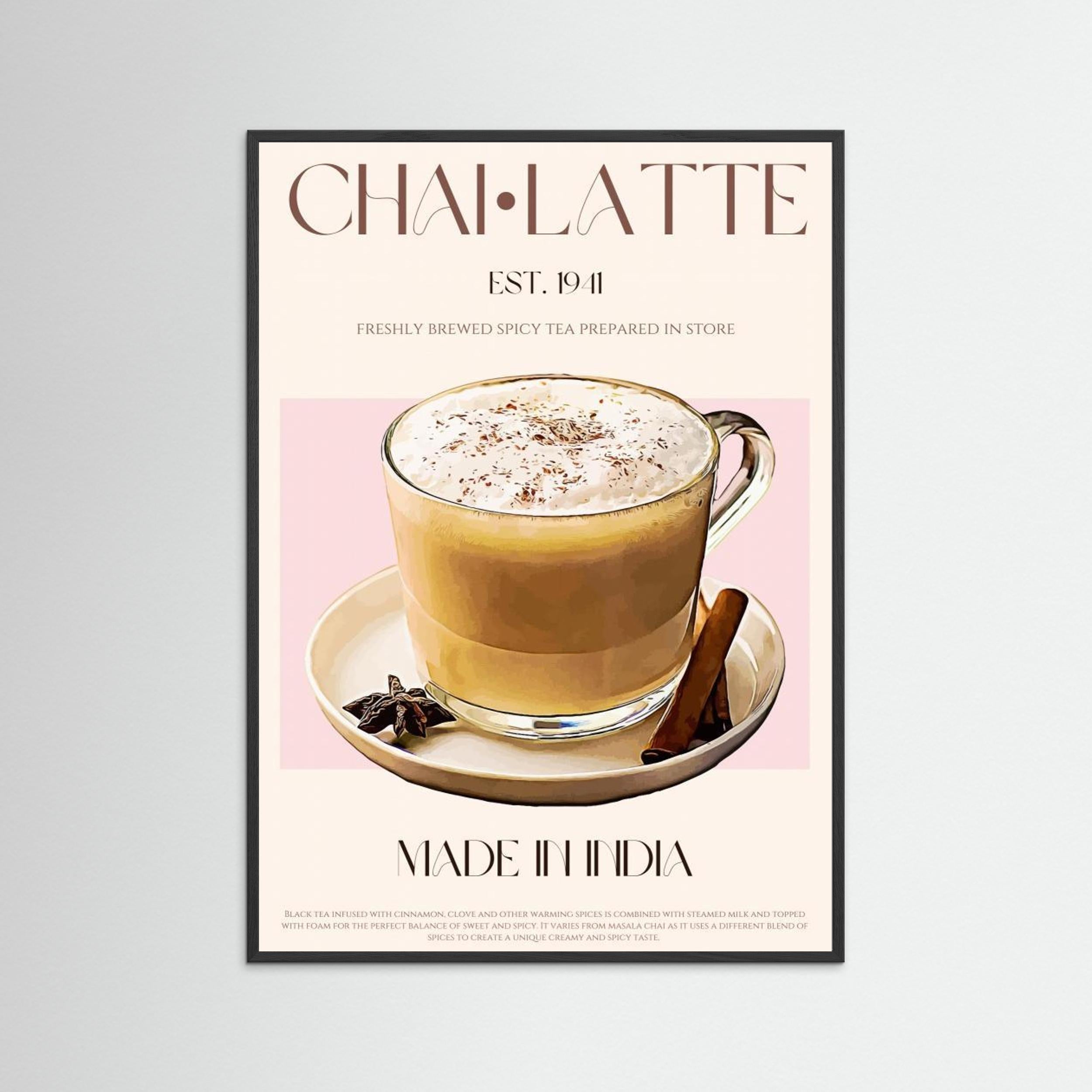 23ratiochailatteprint by Nazma Khokhar