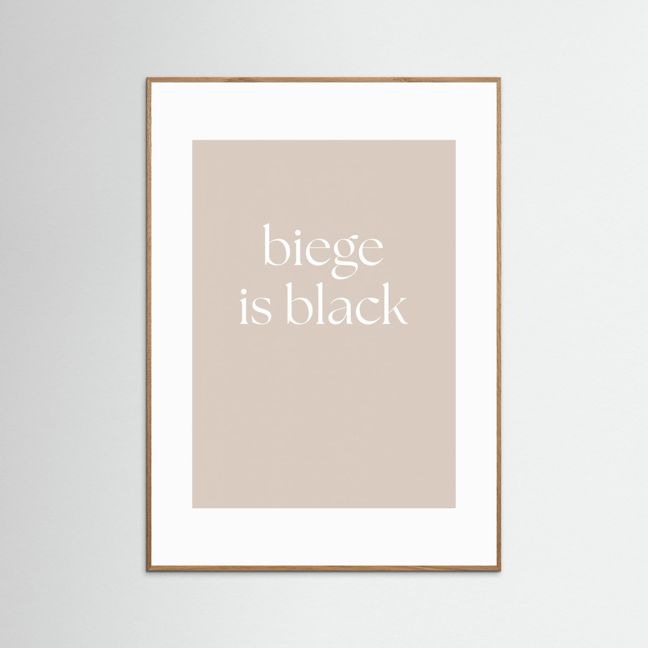 Biege Is Black by Anne Marie Volfova