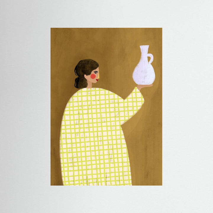 The Woman With Vase by Bea Müller