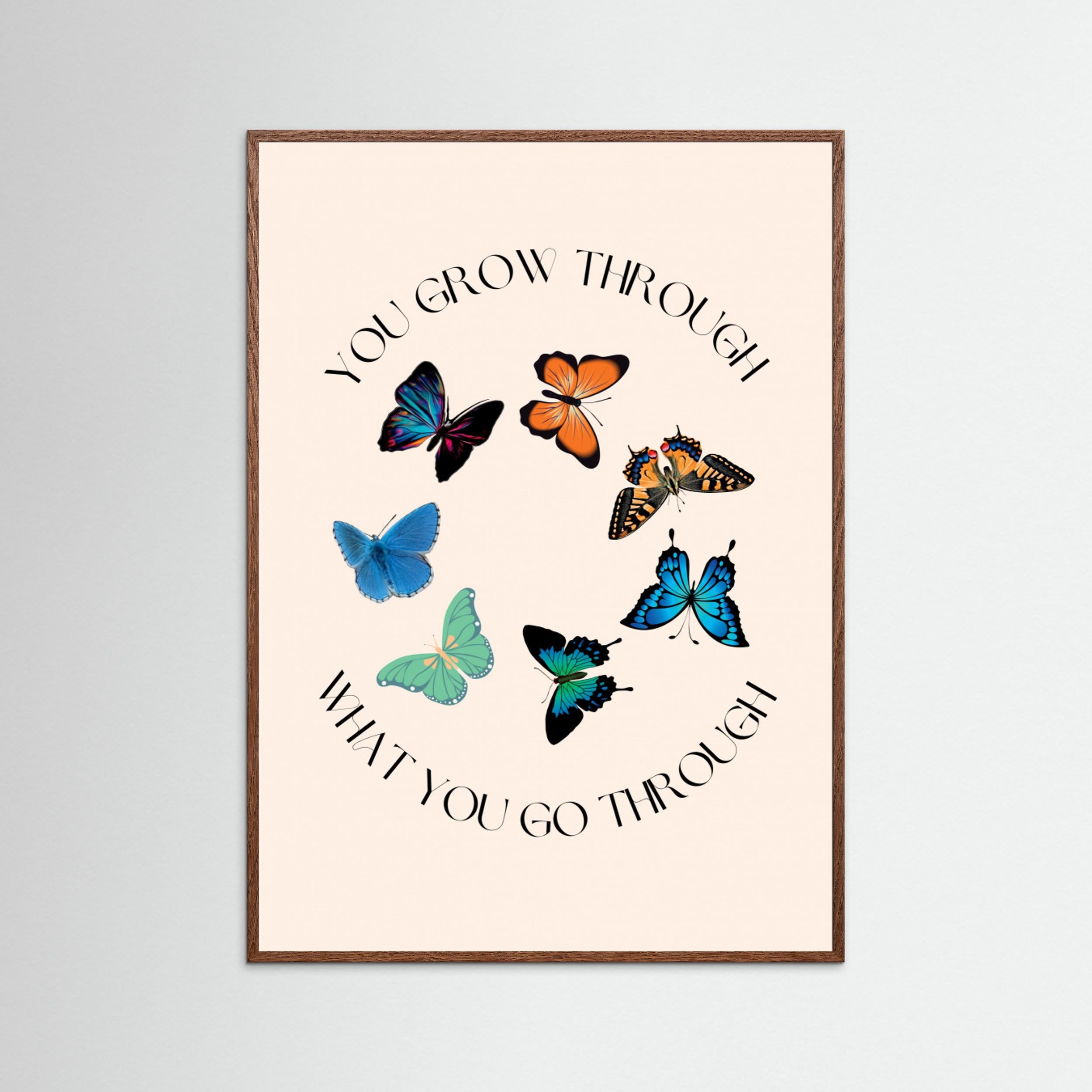 Butterfly Print by Nazma Khokhar