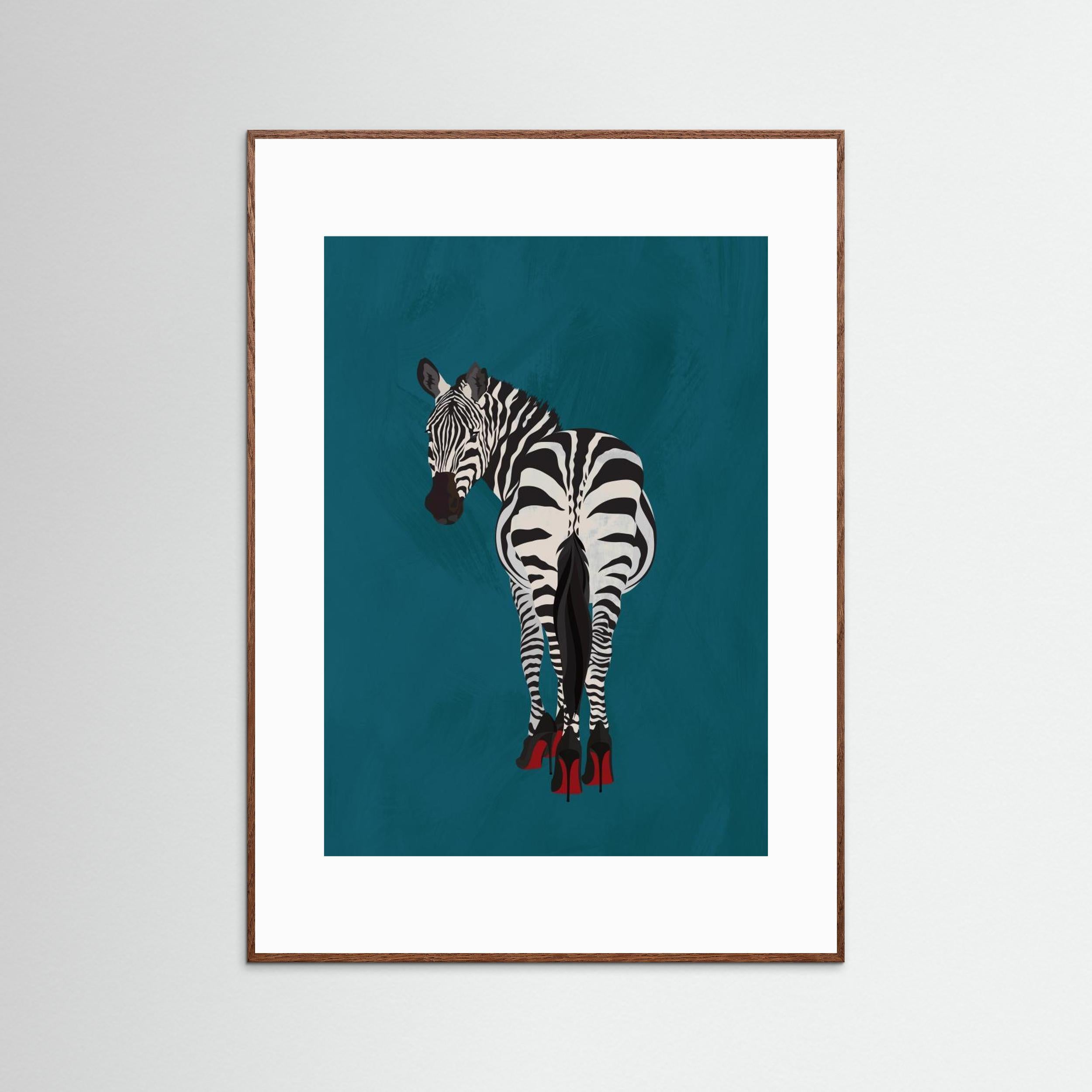 Zebra heels by Sarah Manovski