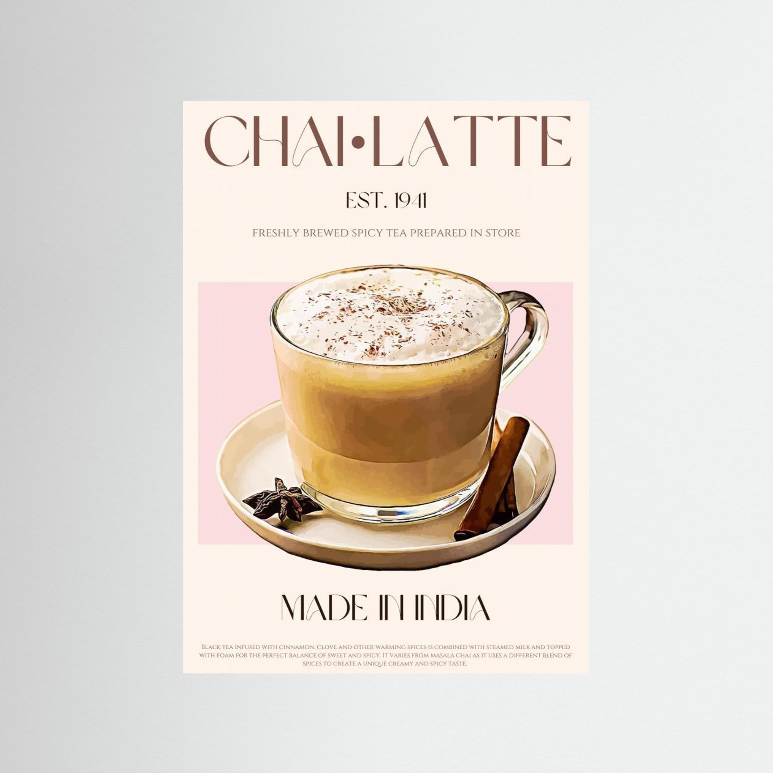 23ratiochailatteprint by Nazma Khokhar