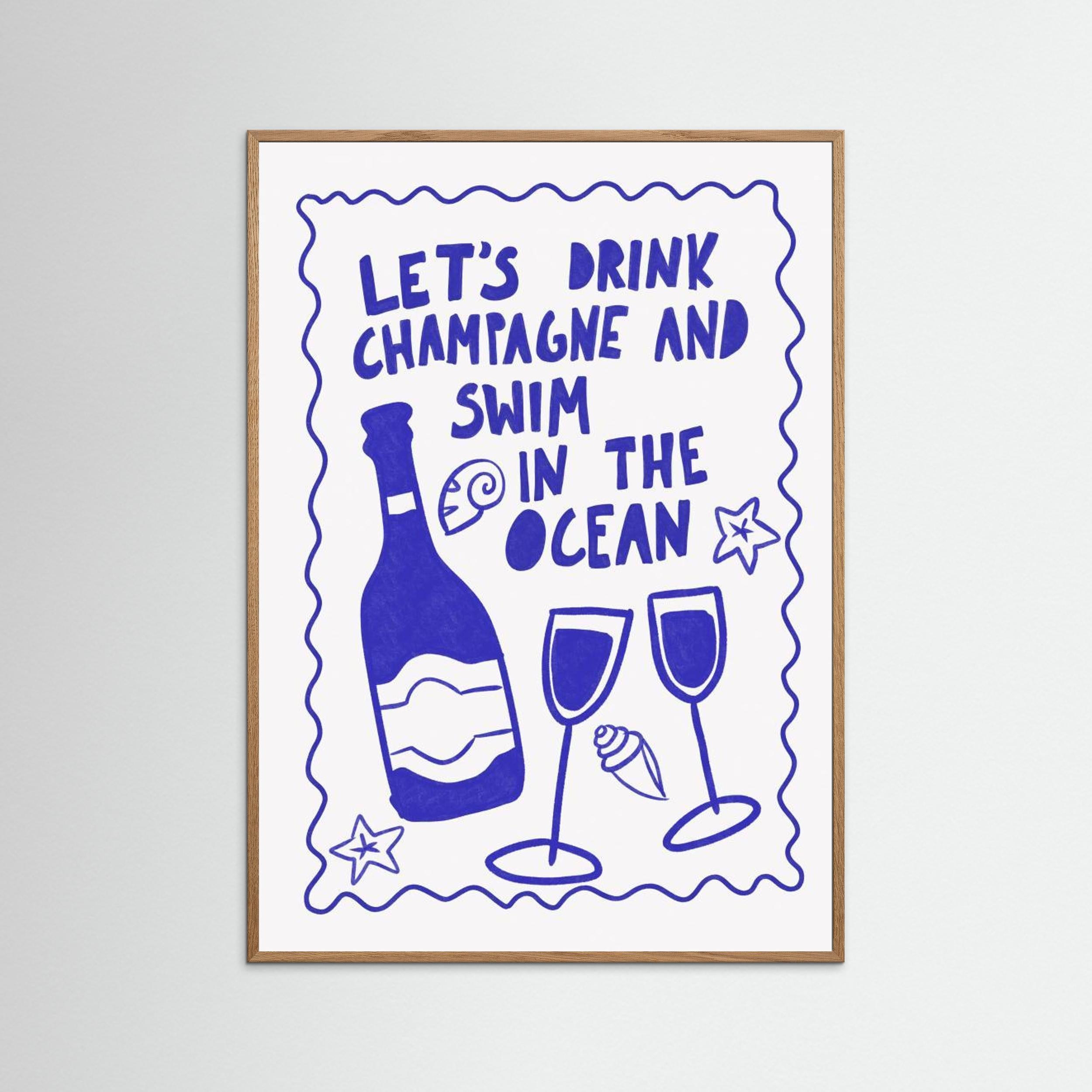 Champagne by the ocean by Athene Fritsch
