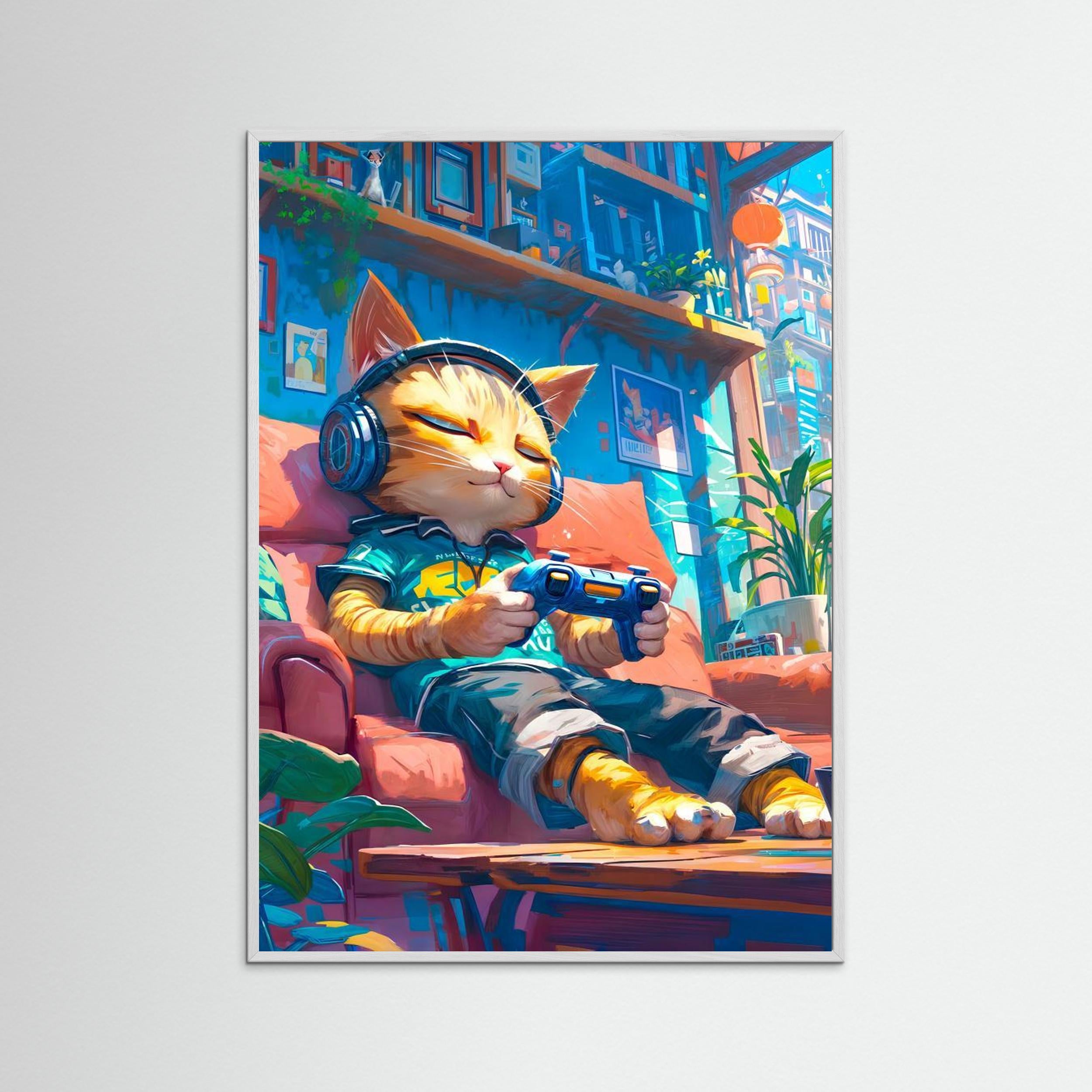 Zen gamer cat by Ritvik Takkar