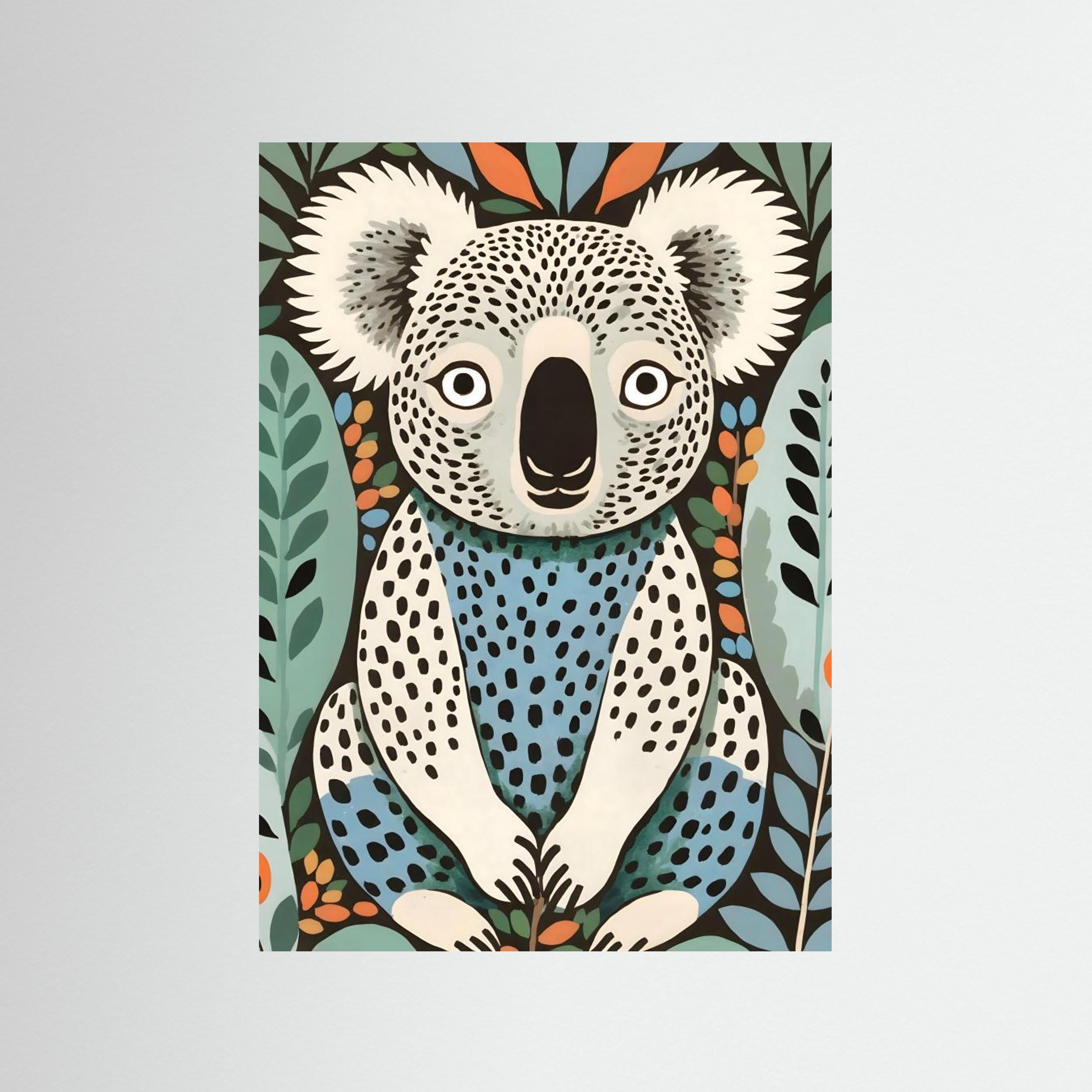 Spotted Koala In The Gumleaf Grove Wildlife Animals Forest by Uma Gokhale