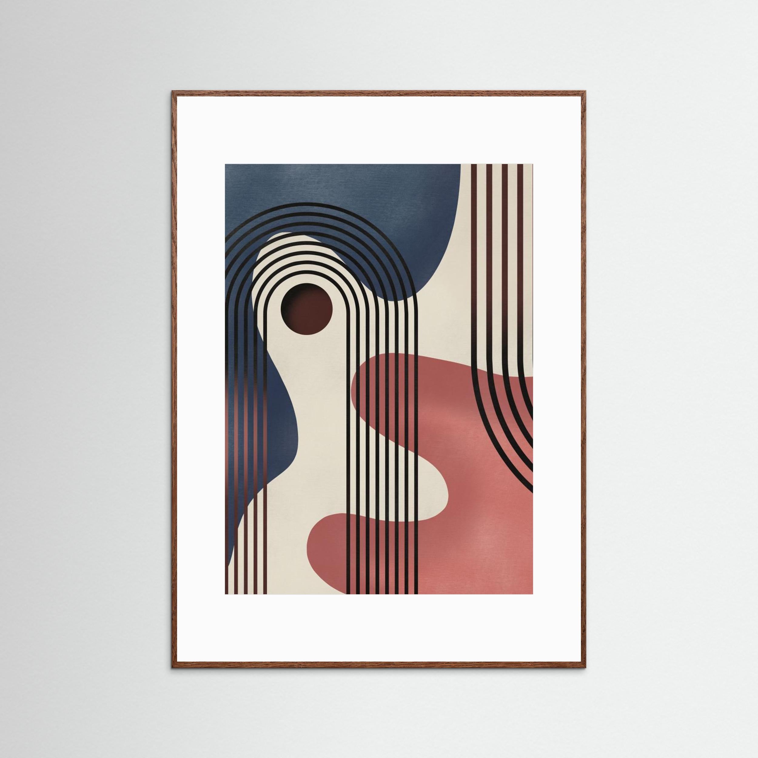 Mid Century Abstract Painting by Little Dean