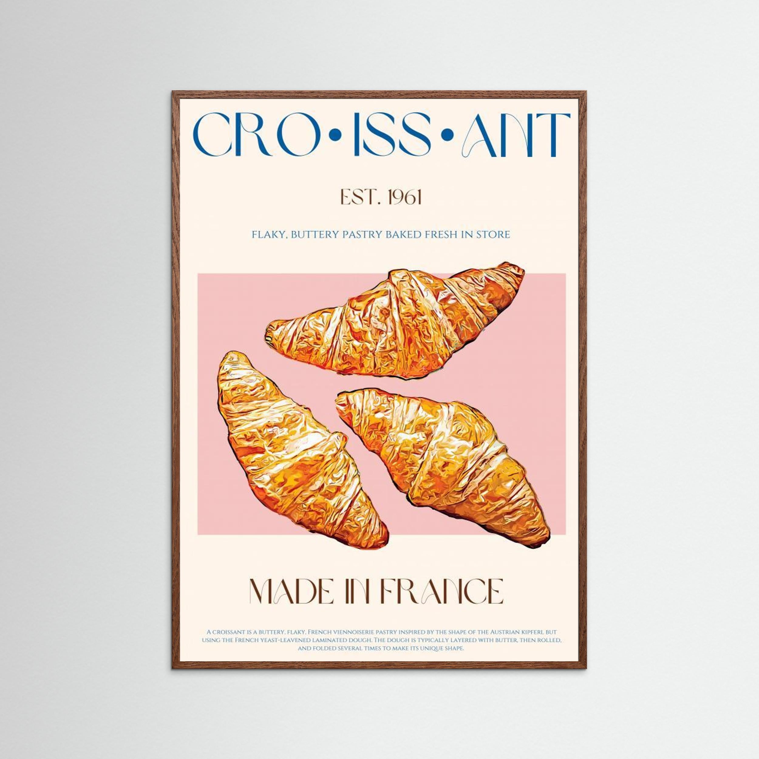 Croissant Print by Nazma Khokhar