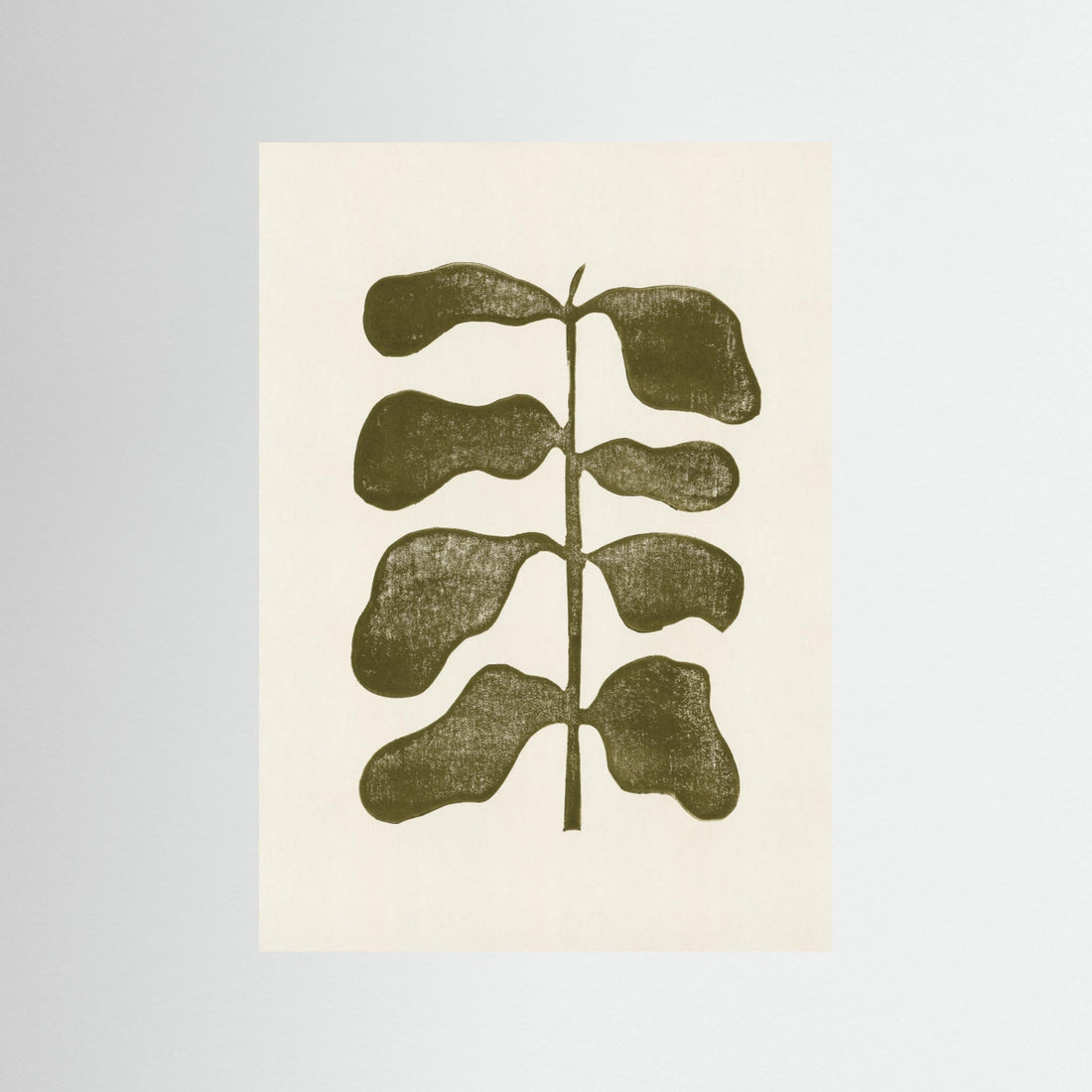 Linocut Plant by Alisa Galitsyna - Fine Art Paper Print - dreamtprint.art - 14 x 21 cm / 5 x 8″ (A5)