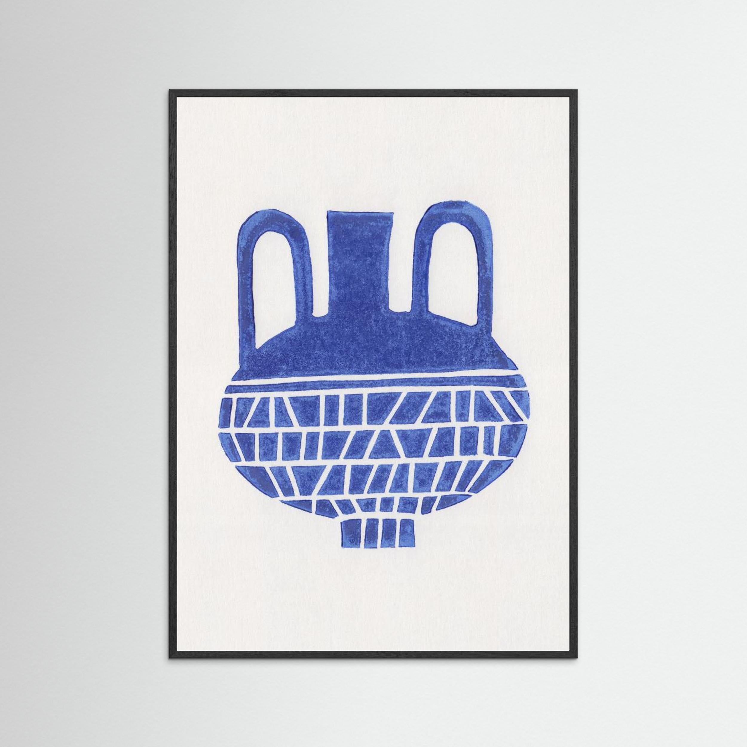 Linocut Vase 6 by Alisa Galitsyna - Fine Art Paper Print - dreamtprint.art - 14 x 21 cm / 5 x 8″ (A5)