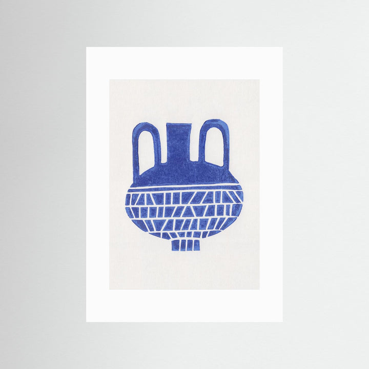 Linocut Vase 6 by Alisa Galitsyna - Fine Art Paper Print - dreamtprint.art - 14 x 21 cm / 5 x 8″ (A5)
