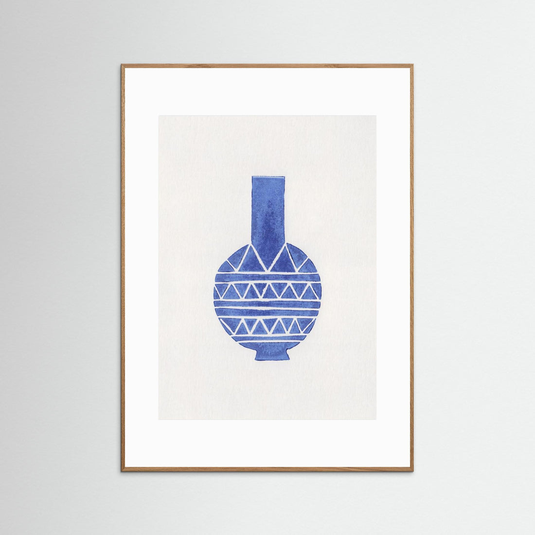 Linocut Vase 8 by Alisa Galitsyna - Fine Art Paper Print - dreamtprint.art - 14 x 21 cm / 5 x 8″ (A5)