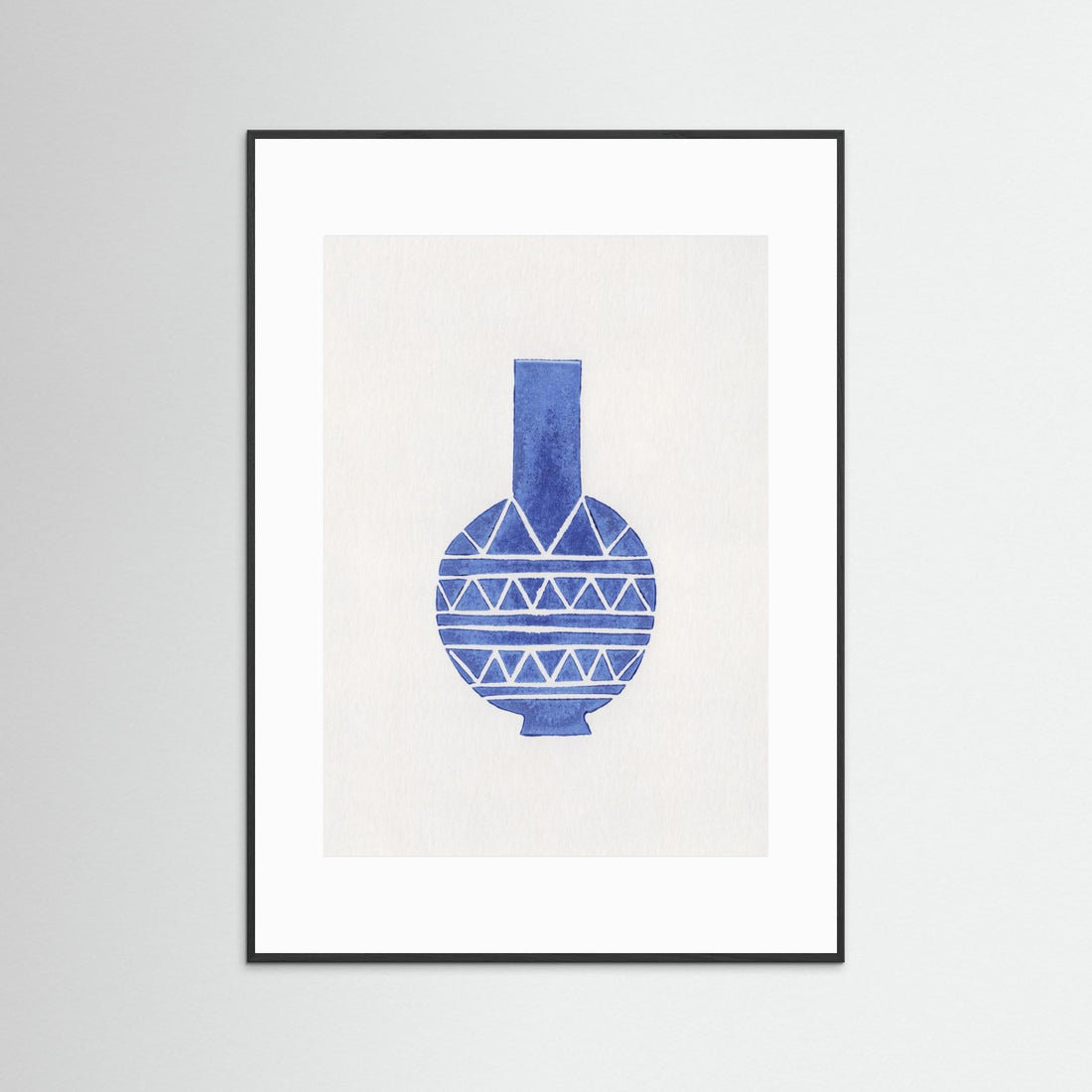 Linocut Vase 8 by Alisa Galitsyna - Fine Art Paper Print - dreamtprint.art - 14 x 21 cm / 5 x 8″ (A5)