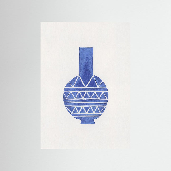 Linocut Vase 8 by Alisa Galitsyna - Fine Art Paper Print - dreamtprint.art - 14 x 21 cm / 5 x 8″ (A5)