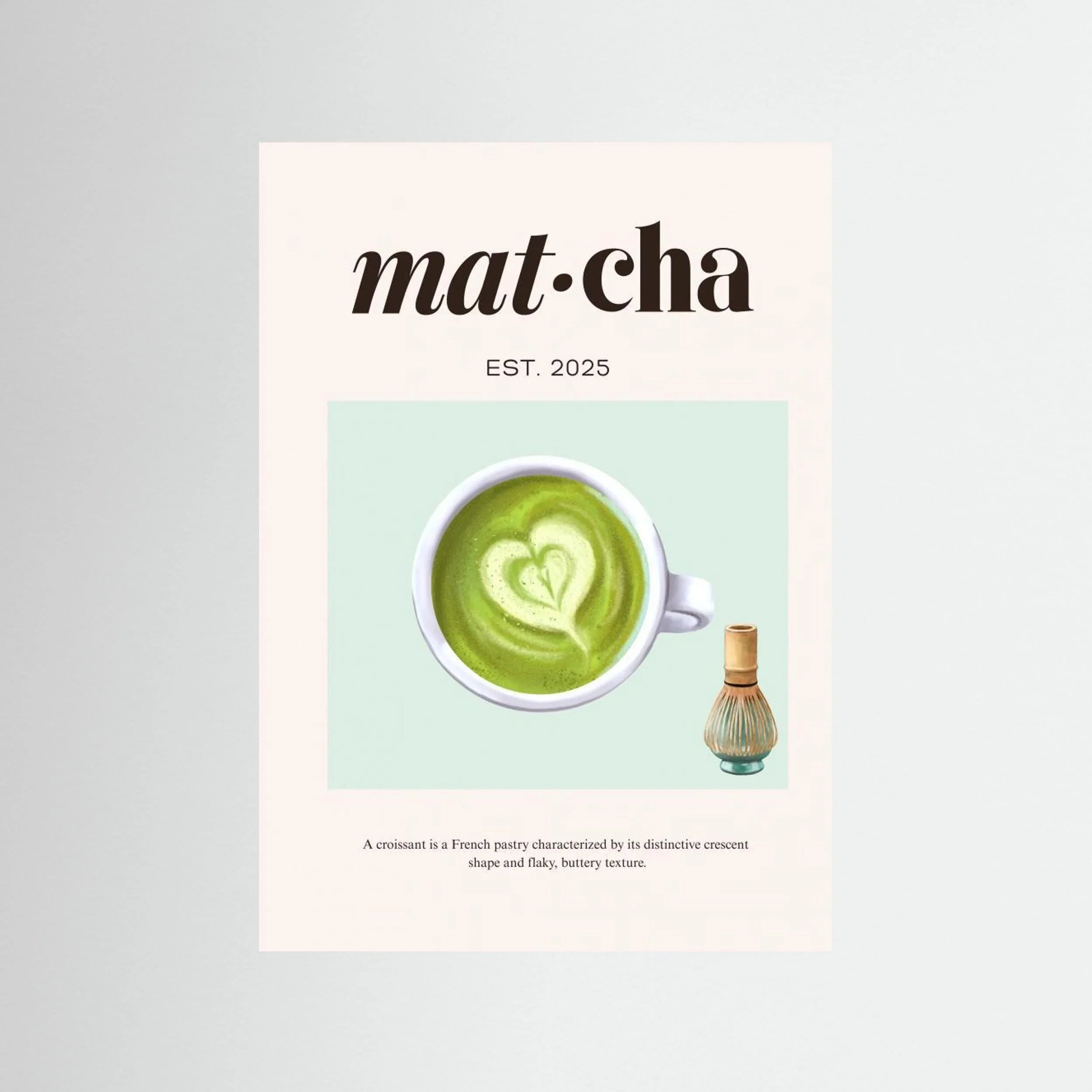 Matcha by Elizabeth C - Fine Art Paper Print - dreamtprint.art - 14 x 21 cm / 5 x 8″ (A5)