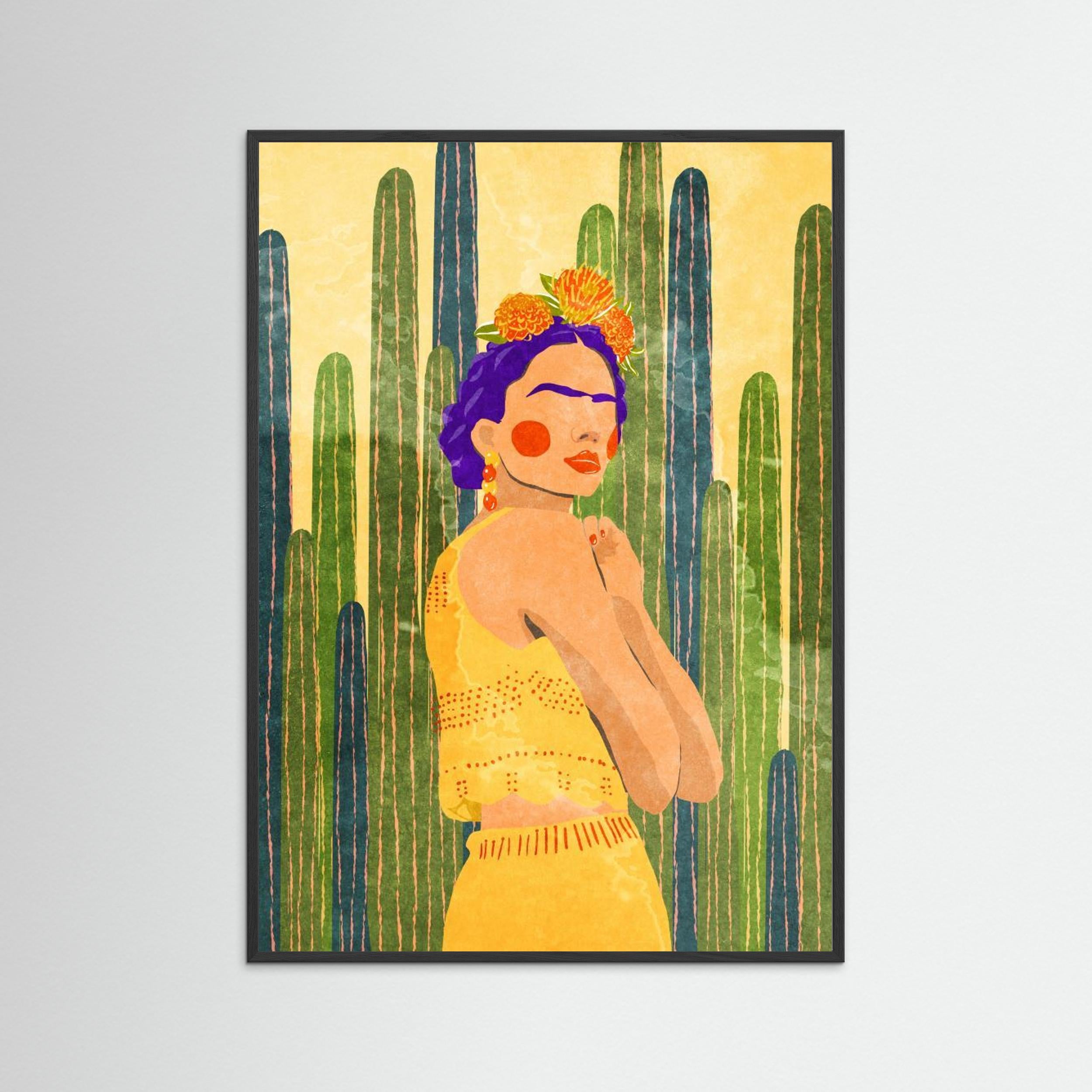 Frida and cacti by Raissa Oltmanns