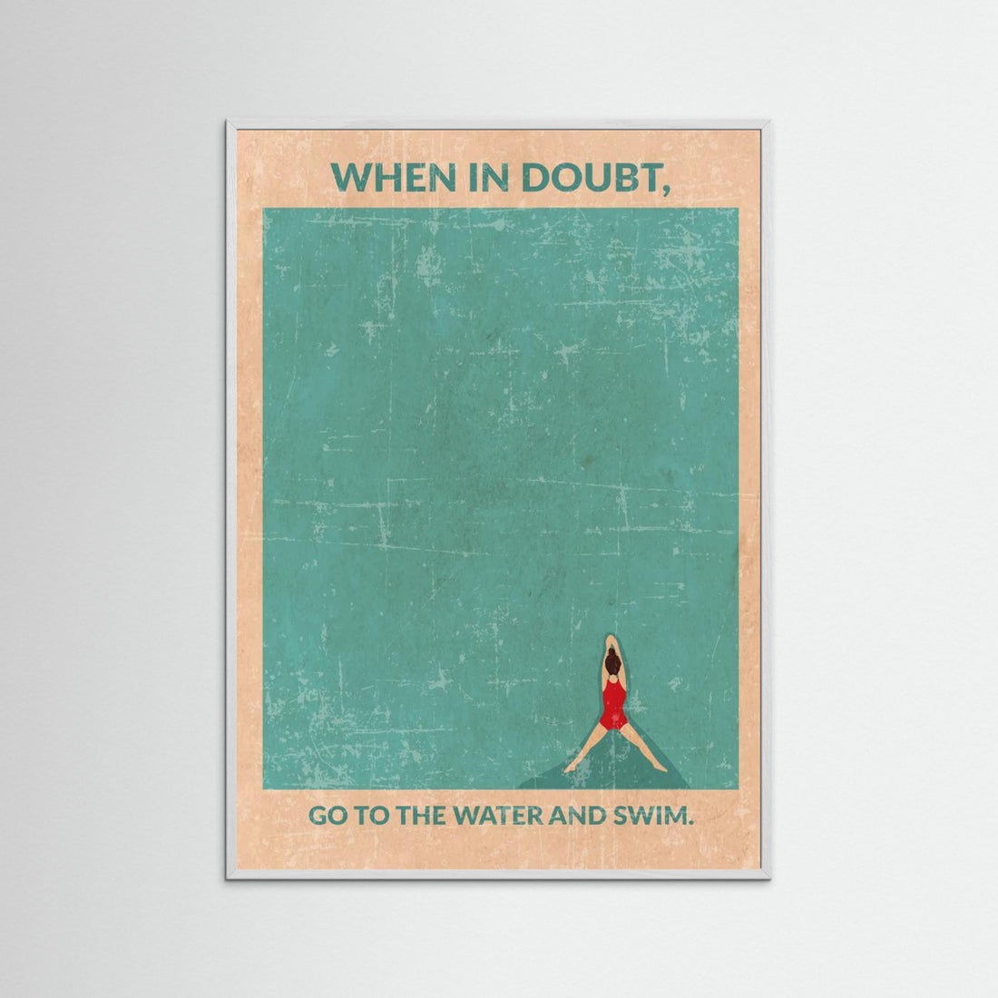 Open Water Standard Wall Art by Wall Chart Art Studio