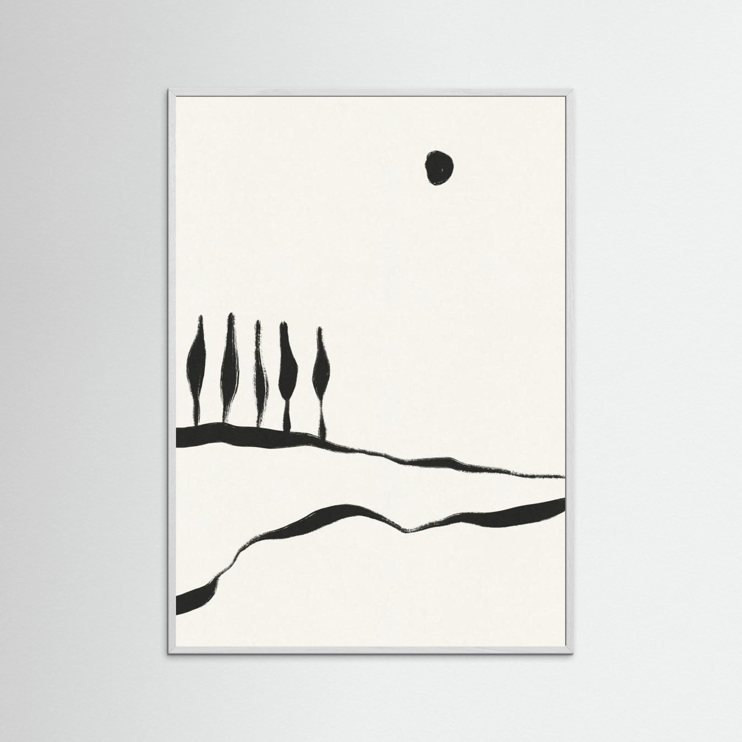 Minimal Line Landscape 1 by Alisa Galitsyna - Fine Art Paper Print - dreamtprint.art - 14 x 21 cm / 5 x 8″ (A5)