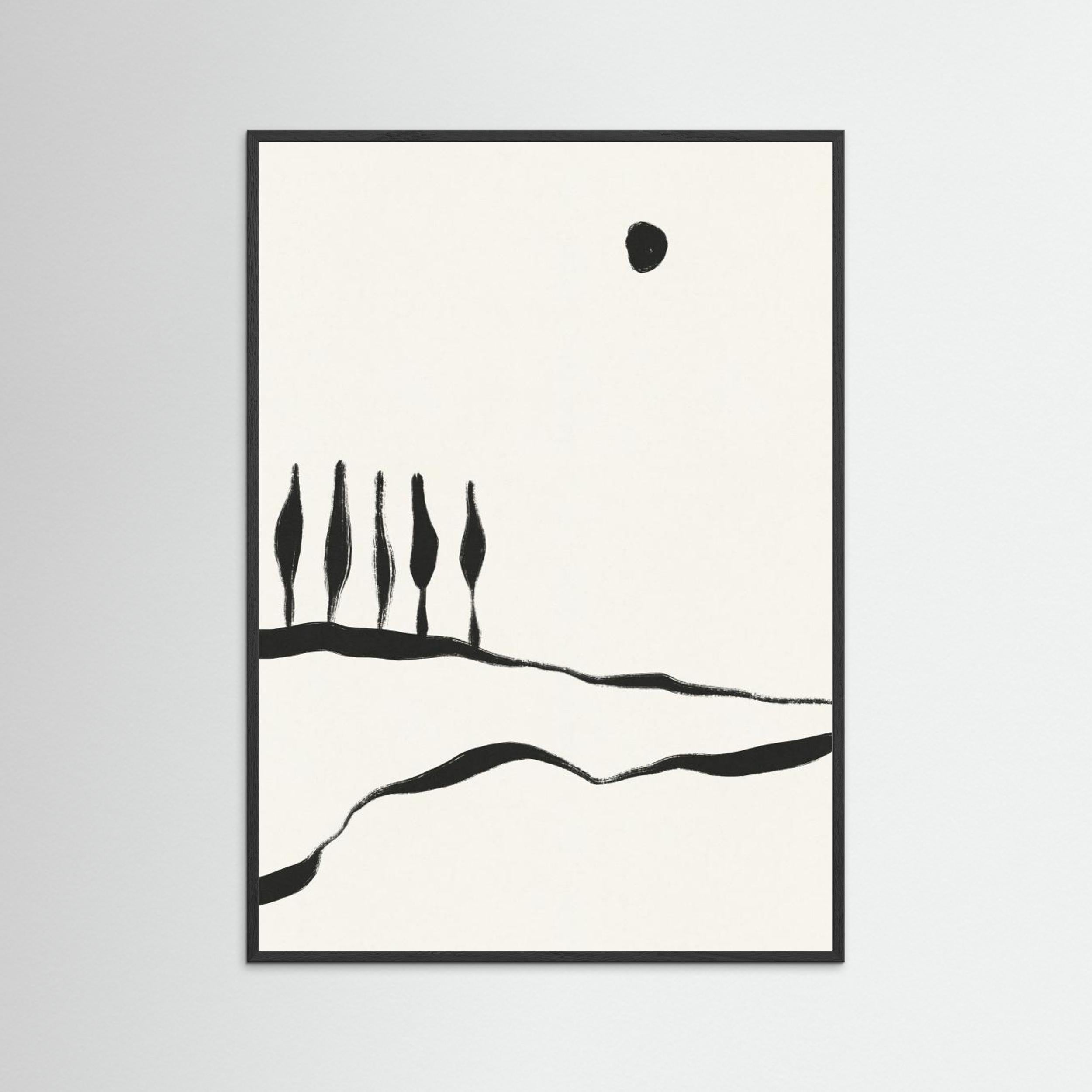 Minimal Line Landscape 1 by Alisa Galitsyna - Fine Art Paper Print - dreamtprint.art - 14 x 21 cm / 5 x 8″ (A5)