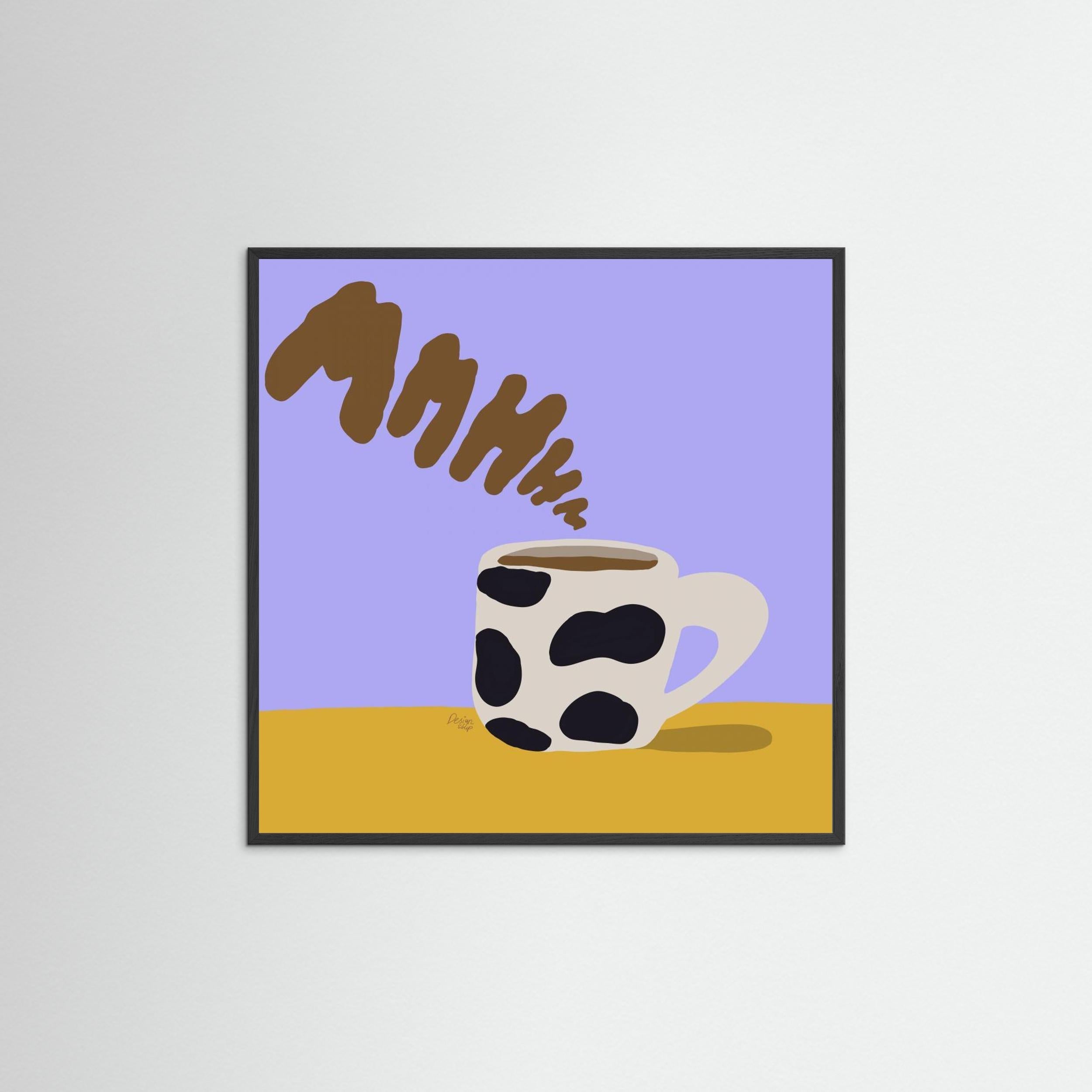 Mmhh Coffee by Alix Campbell - Fine Art Paper Print - dreamtprint.art - 50 x 50 cm / 19 x 19″