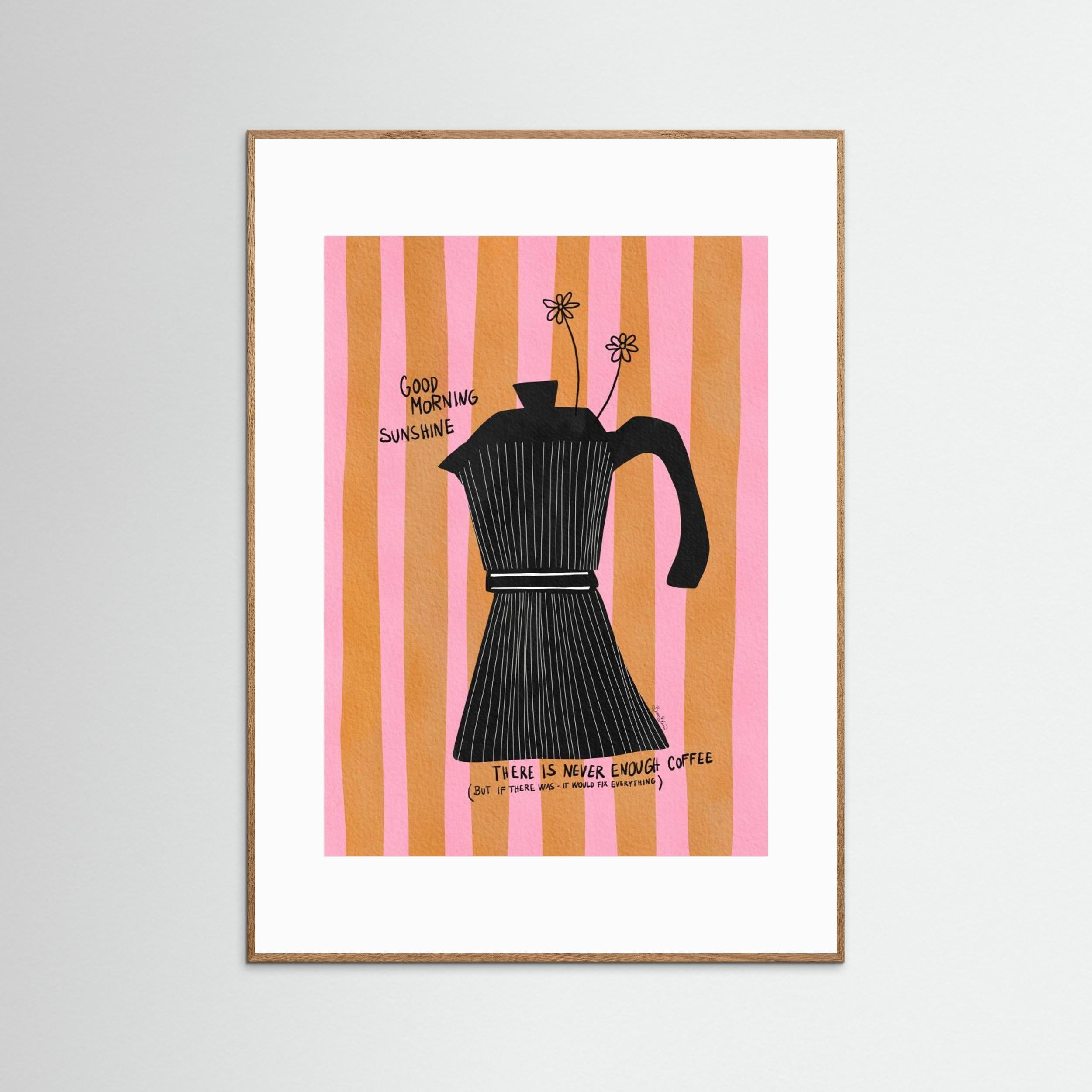 Mocca Coffee Sunshine by Baroo Bloom - Fine Art Paper Print - dreamtprint.art - 14 x 21 cm / 5 x 8″ (A5)