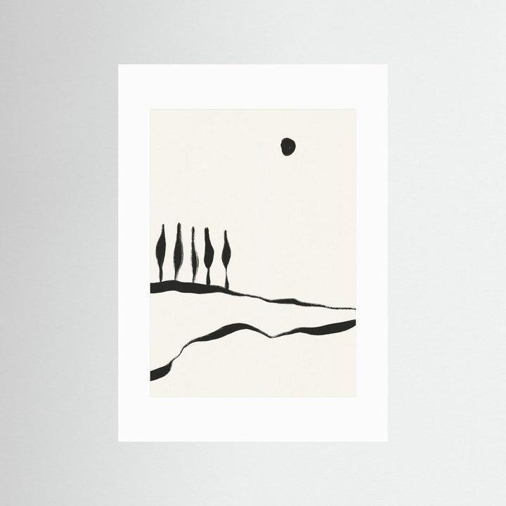 Minimal Line Landscape #1 by Alisa Galitsyna