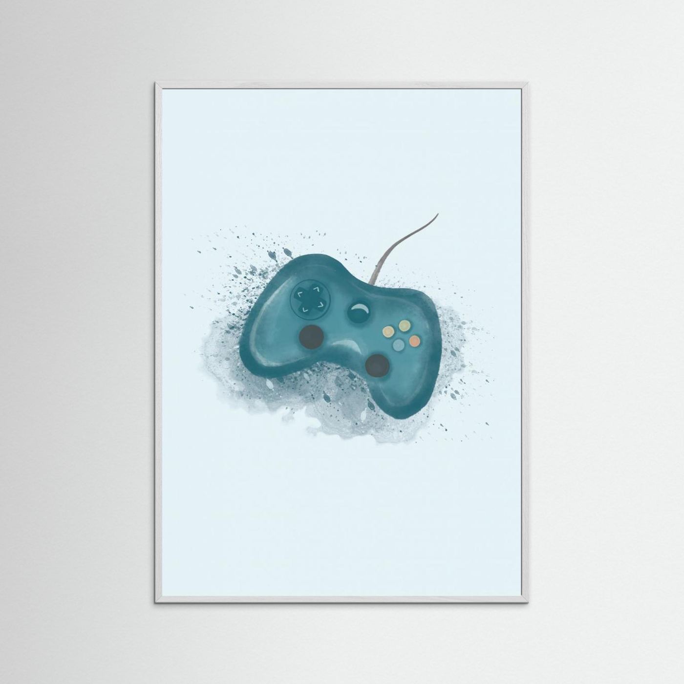Gamer Splash Blue by Aminah Eleonora