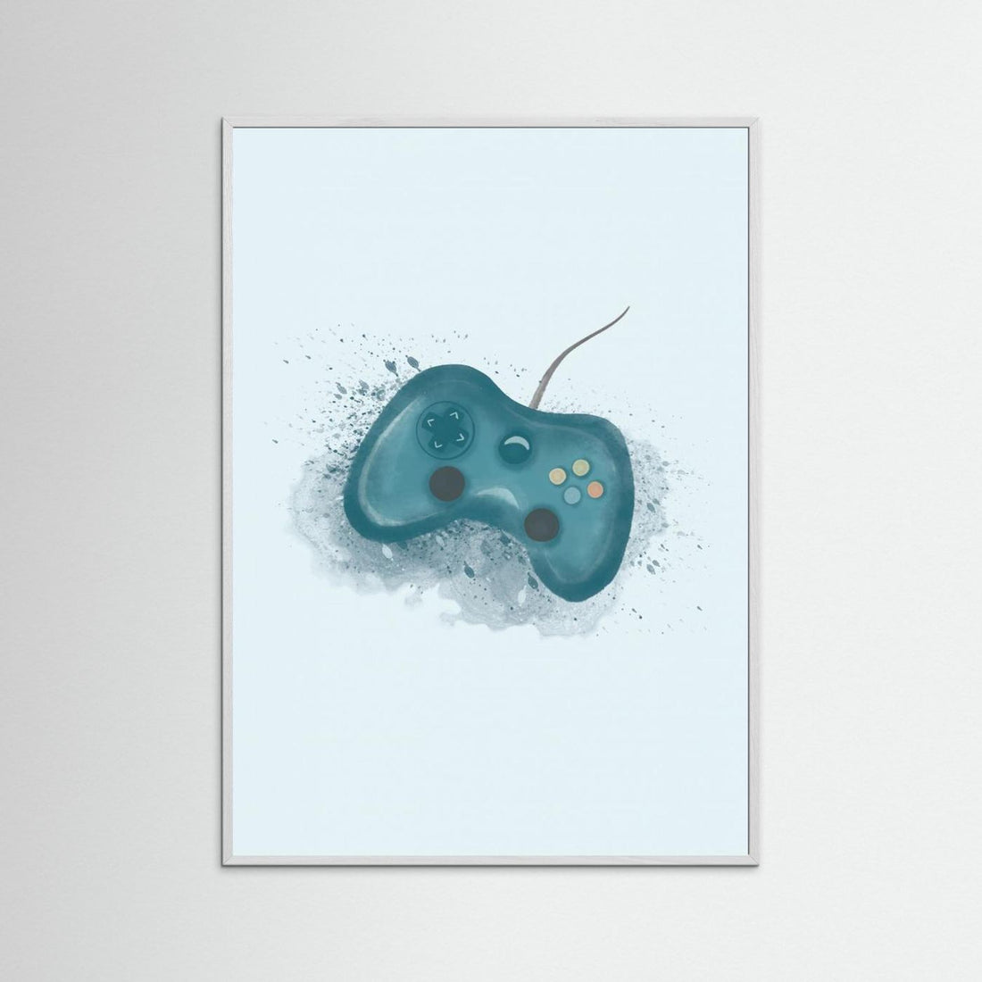 Gamer Splash Blue by Aminah Eleonora