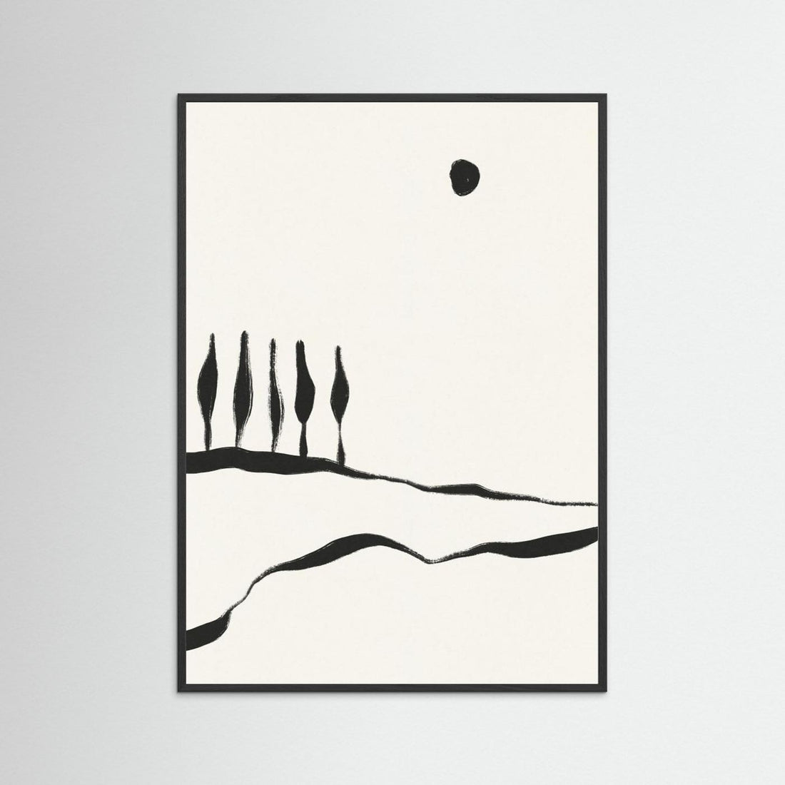 Minimal Line Landscape #1 by Alisa Galitsyna